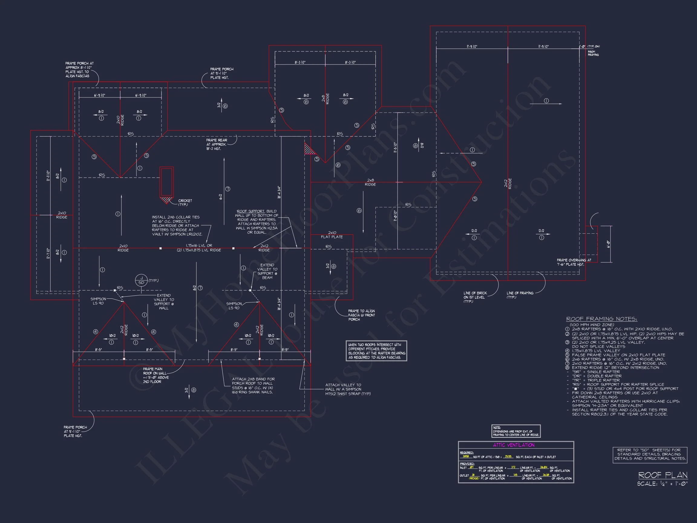 Spacious house Plan with Stunning Blueprint & Architectural Designs