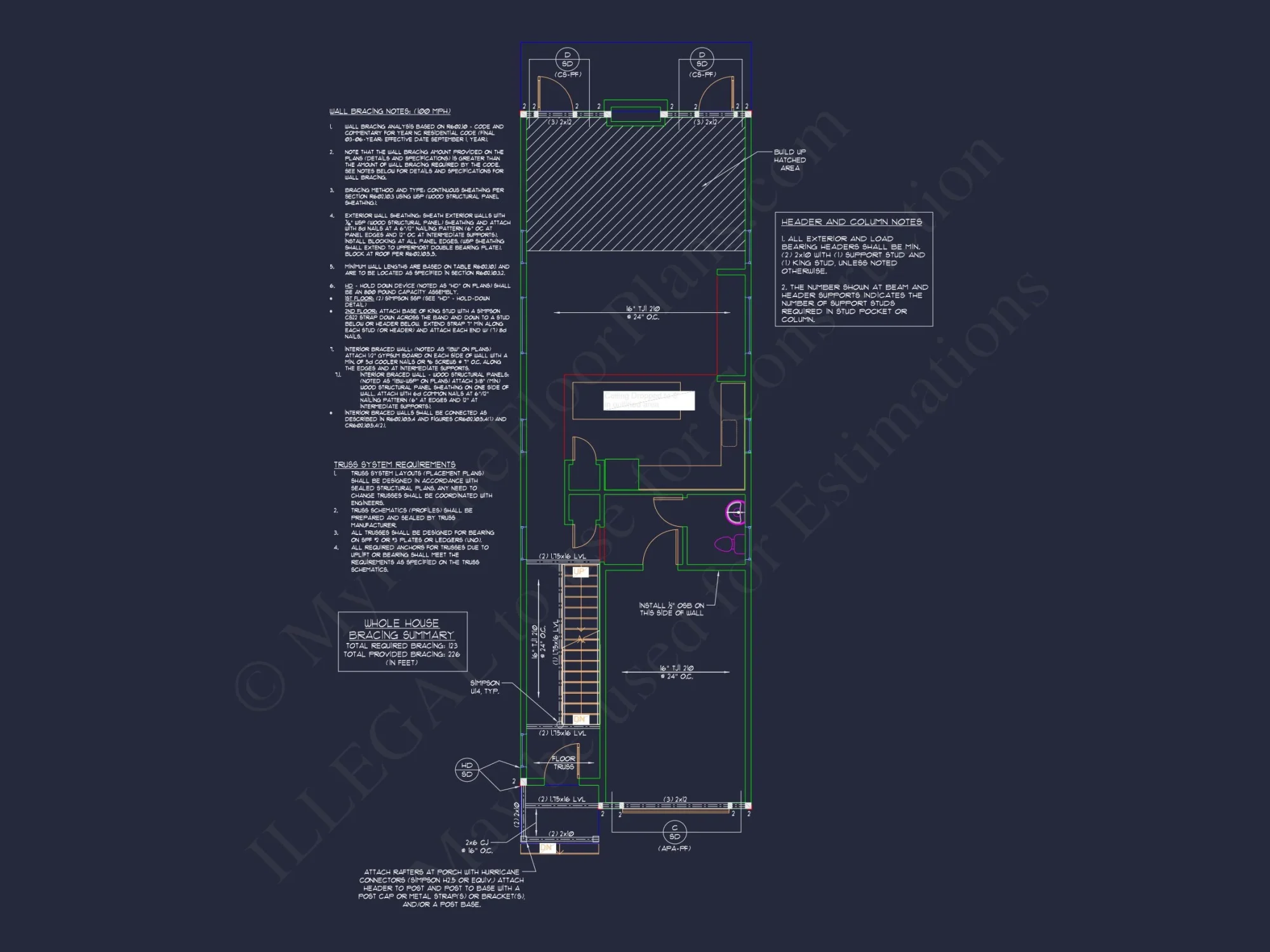 Modern Cottage house Plan with Detailed CAD Floor Designs