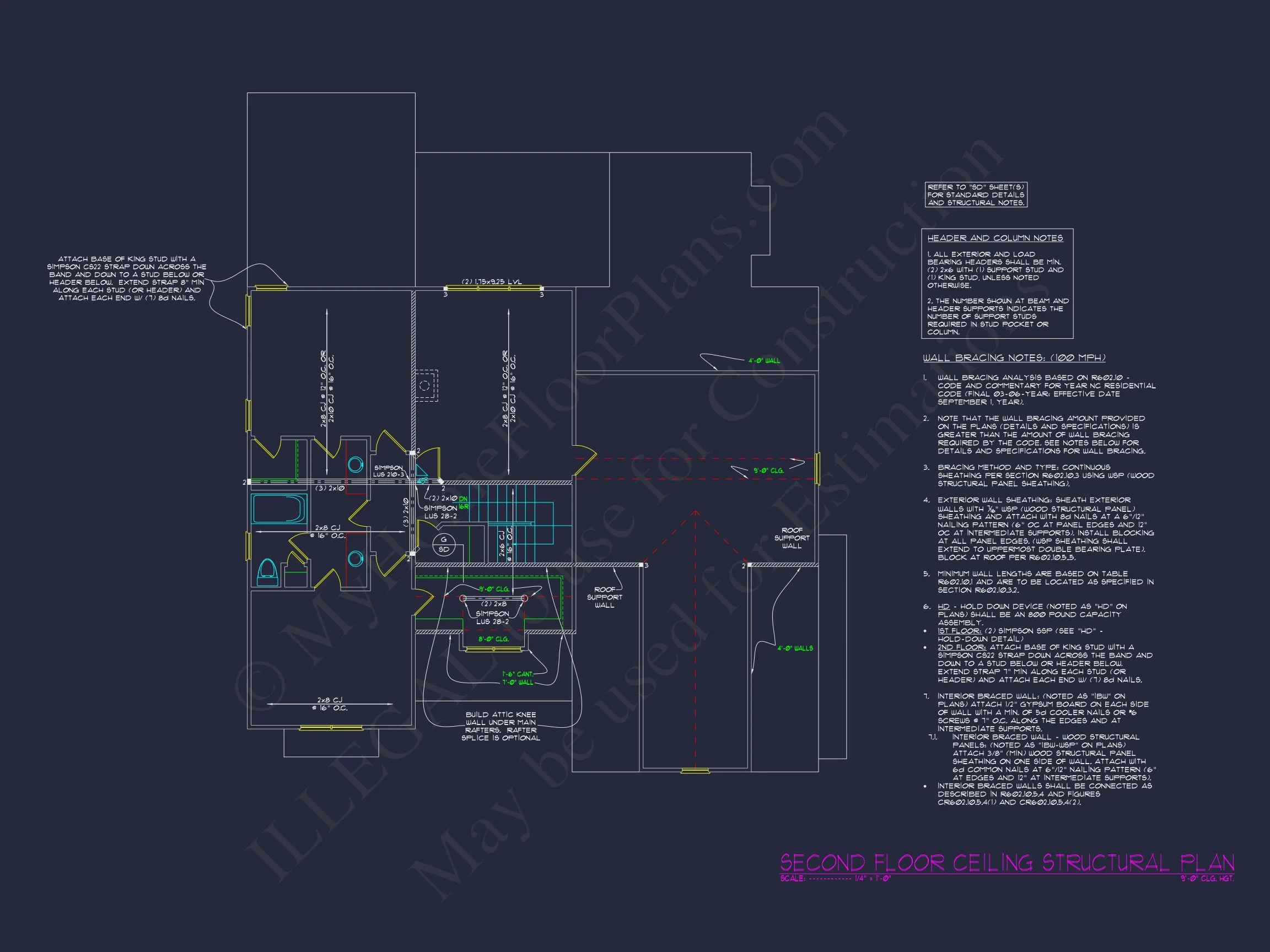 Custom Designed house Plan with CAD Blueprints and Features