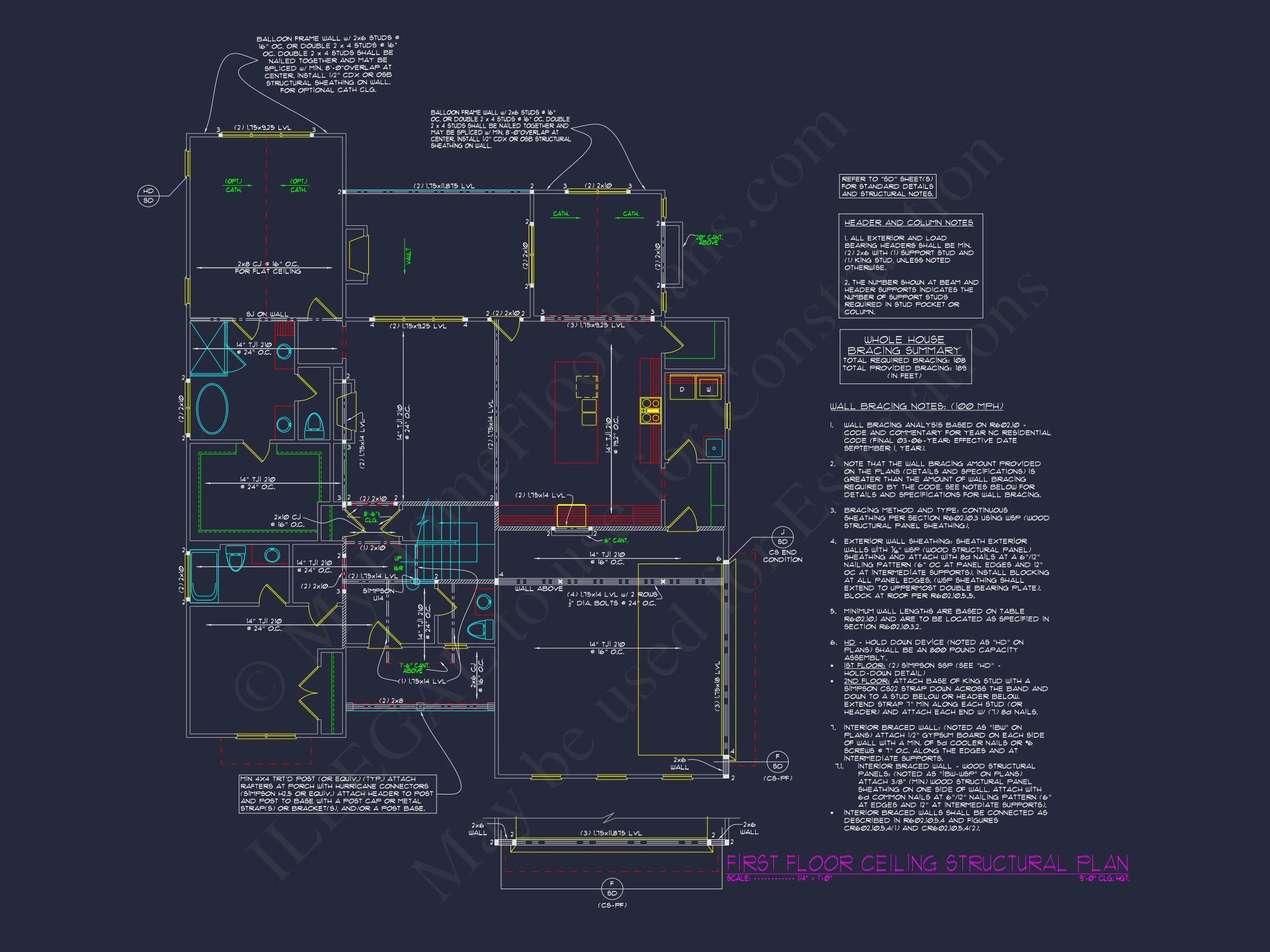 Custom Designed house Plan with CAD Blueprints and Features