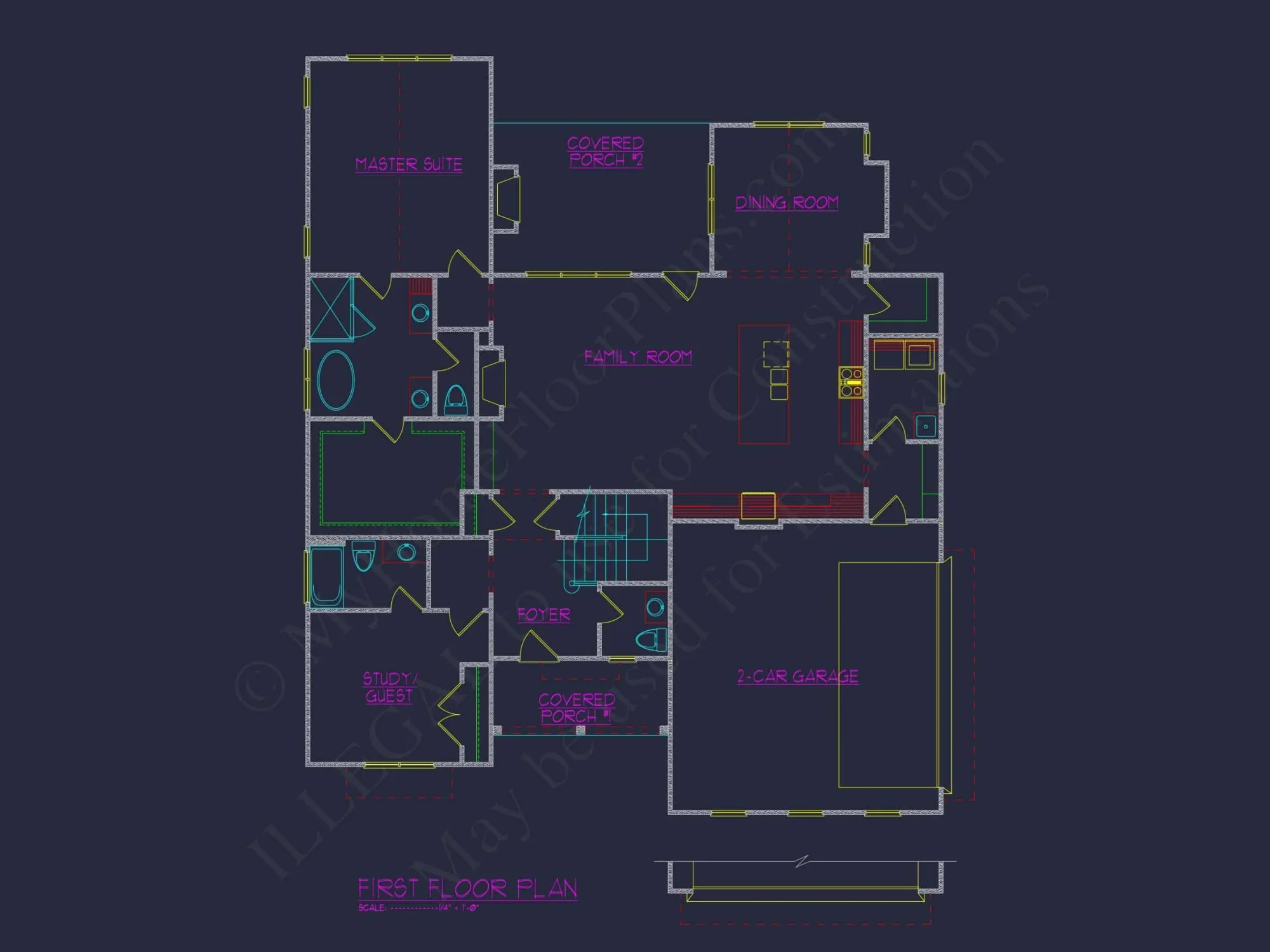 Custom Designed house Plan with CAD Blueprints and Features