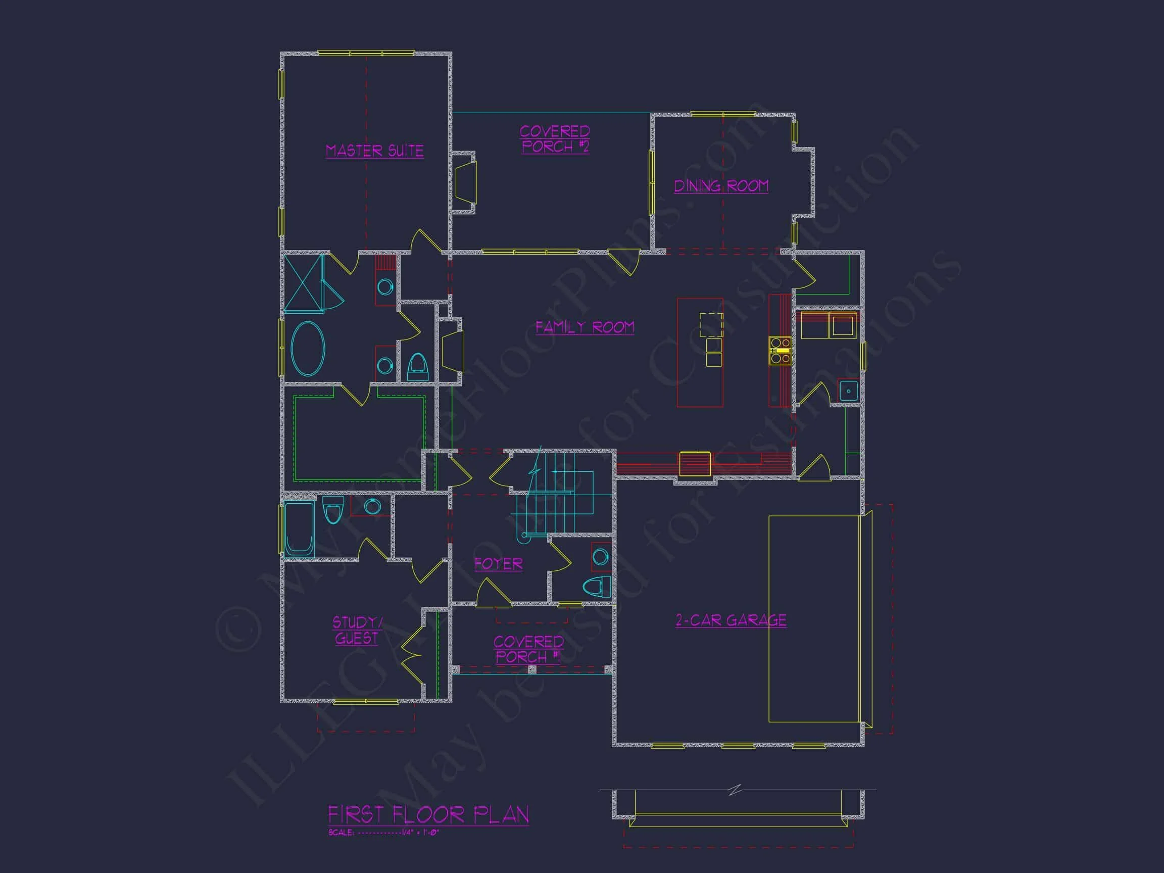 Custom Designed house Plan with CAD Blueprints and Features