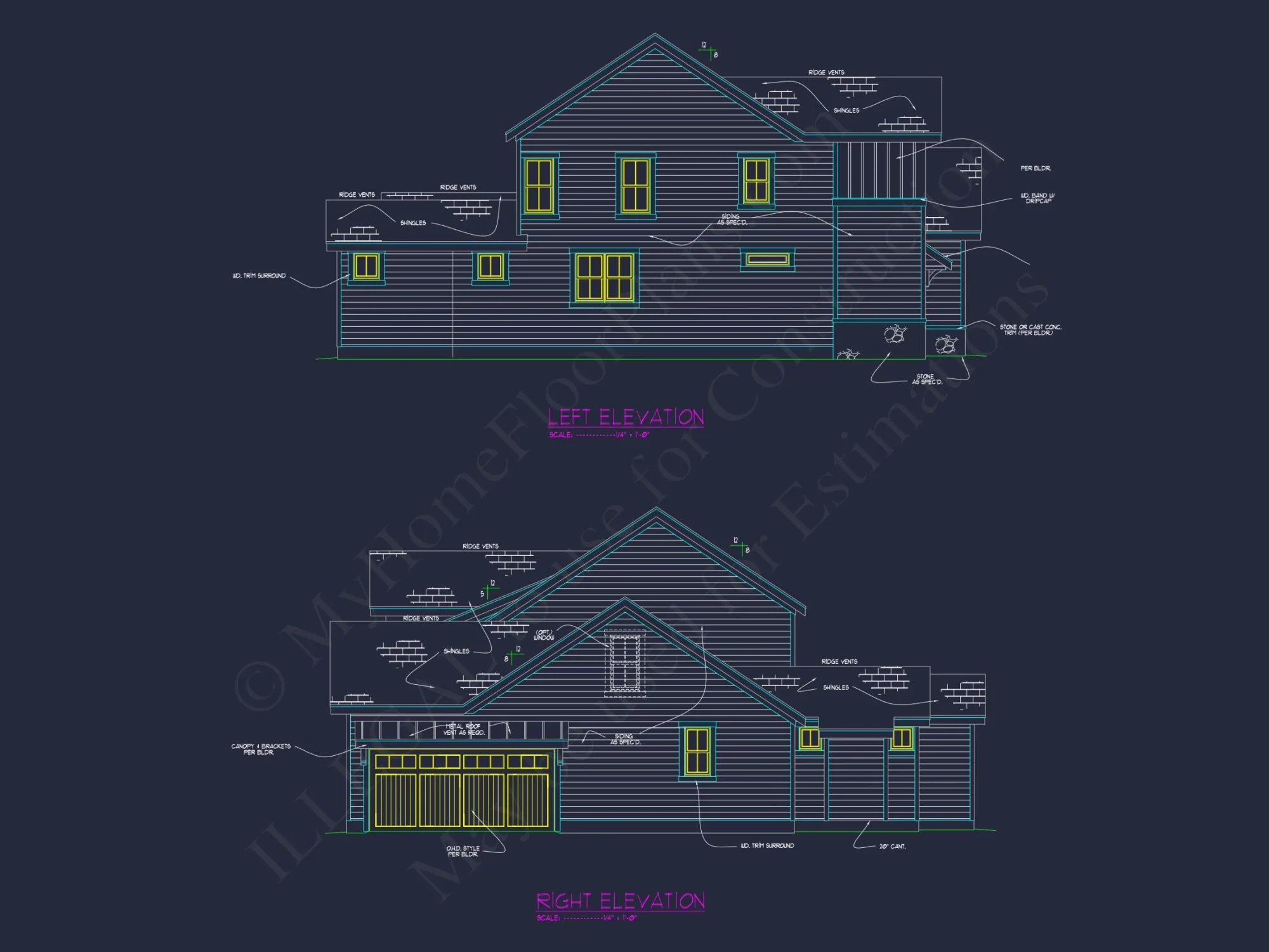 Custom Designed house Plan with CAD Blueprints and Features