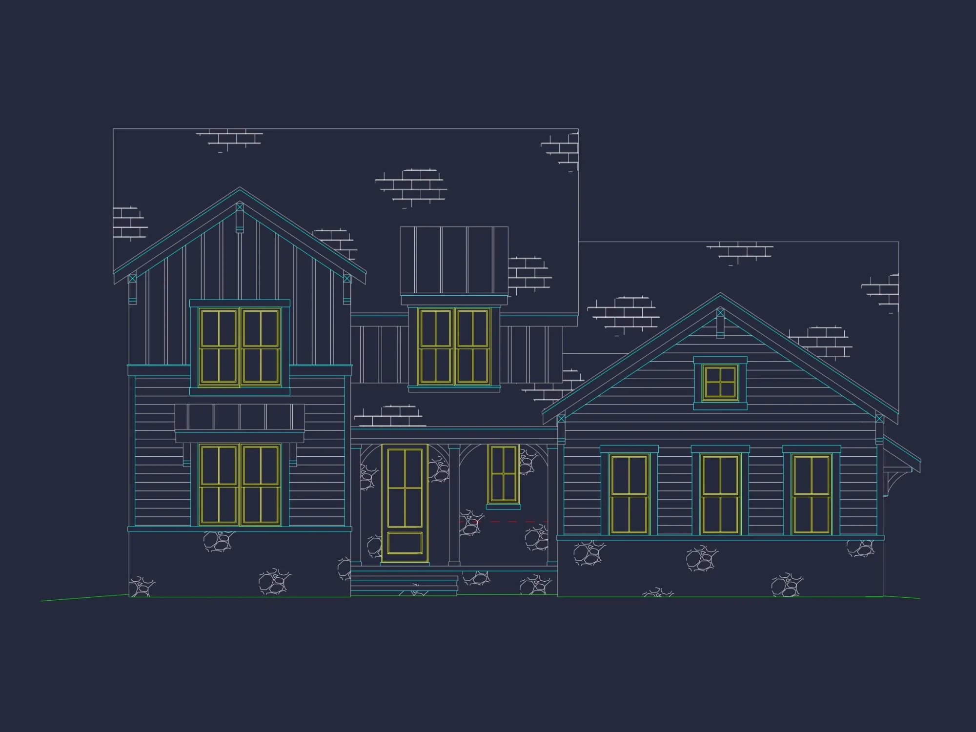 Custom Designed house Plan with CAD Blueprints and Features