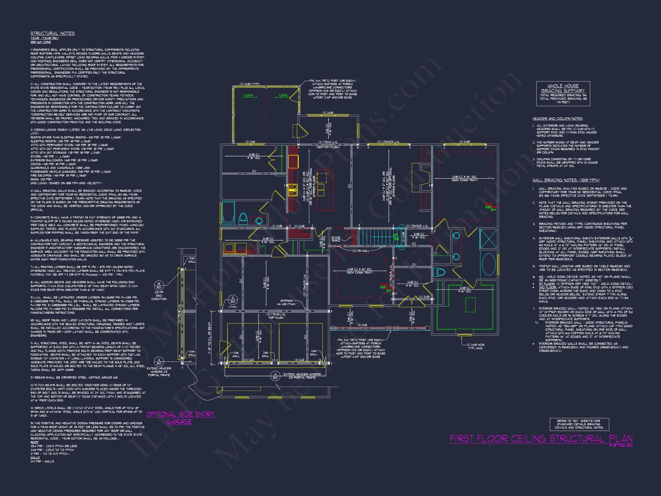 16-1660 HOUSE PLAN - Customizable Craftsman House Plan with 2-Story Floor Blueprint 14 Customizable Craftsman house Plan with 2-Story Floor Blueprint