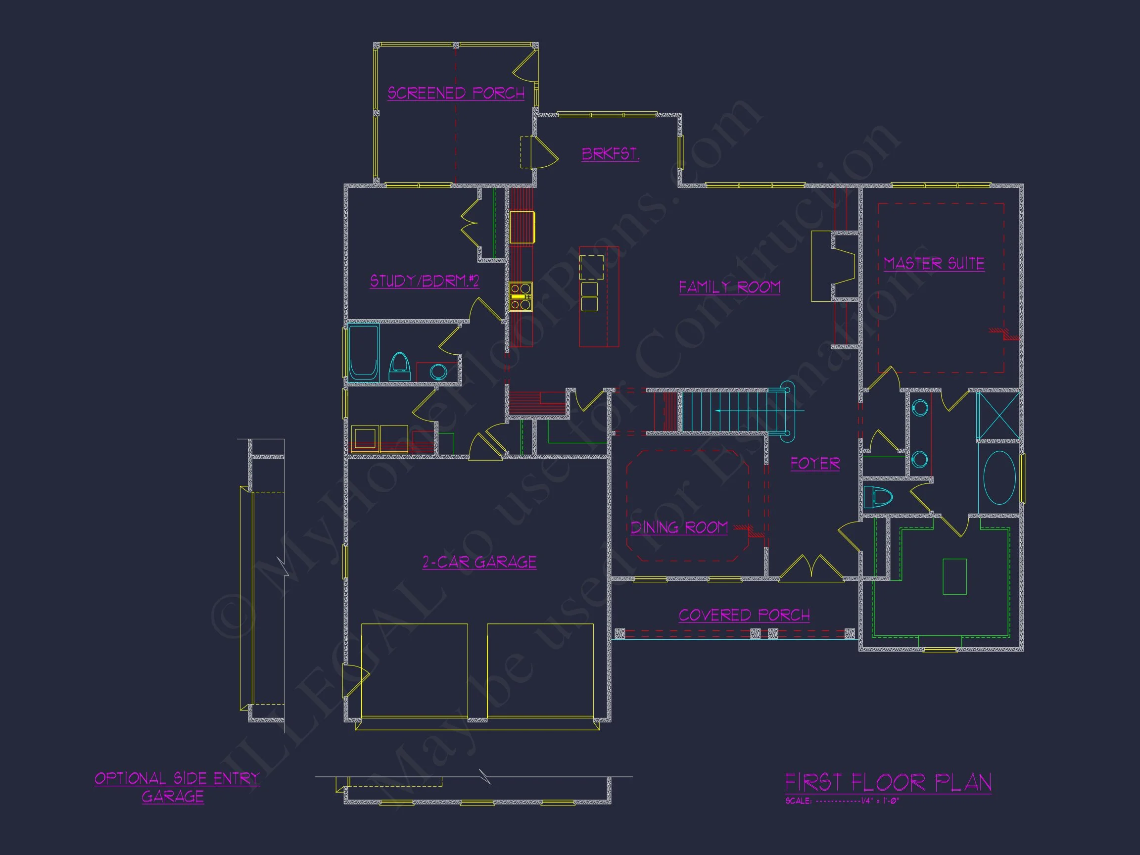 16-1660 HOUSE PLAN - Customizable Craftsman House Plan with 2-Story Floor Blueprint 9 Customizable Craftsman house Plan with 2-Story Floor Blueprint
