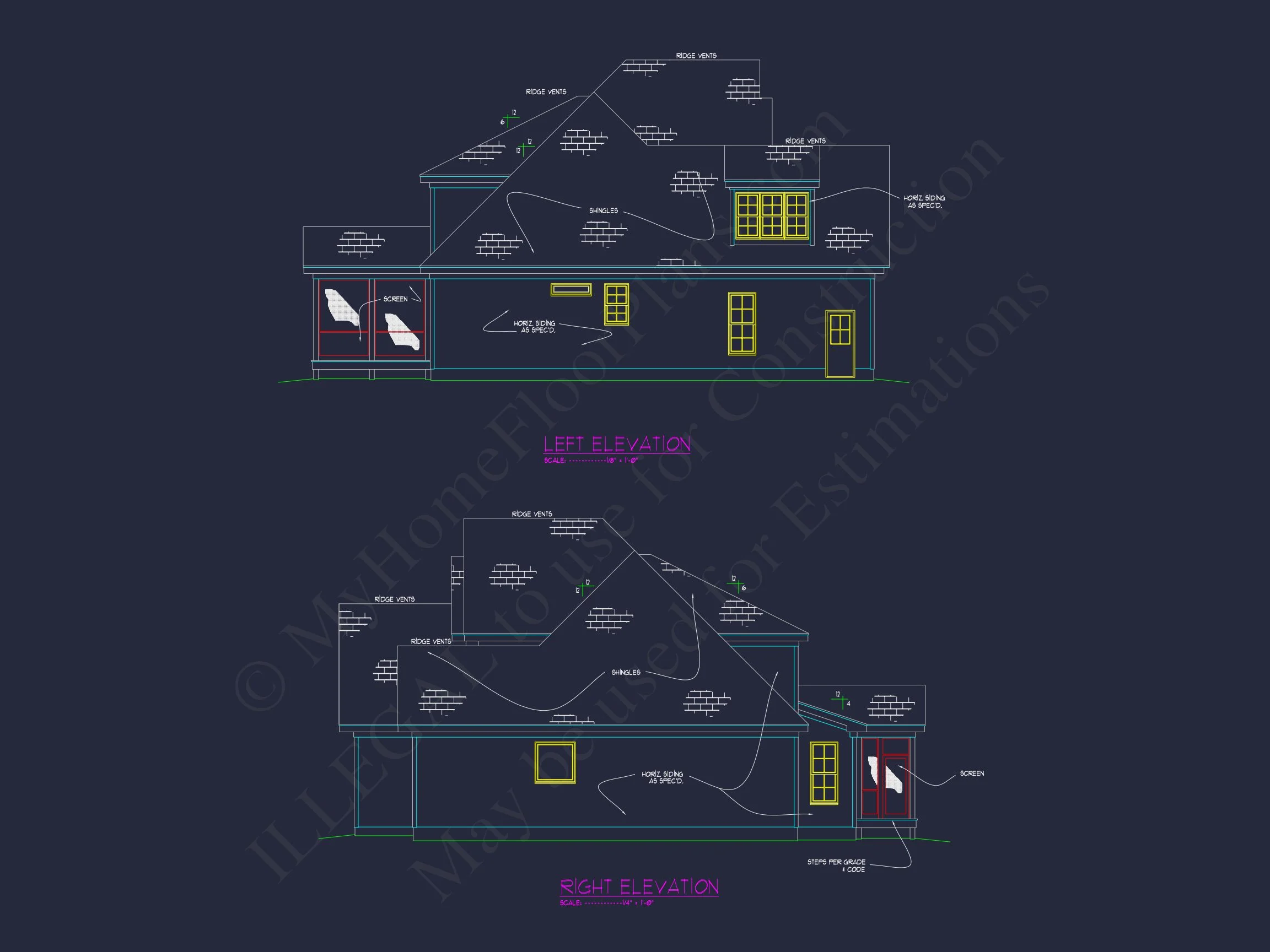 16-1660 HOUSE PLAN - Customizable Craftsman House Plan with 2-Story Floor Blueprint 8 Customizable Craftsman house Plan with 2-Story Floor Blueprint