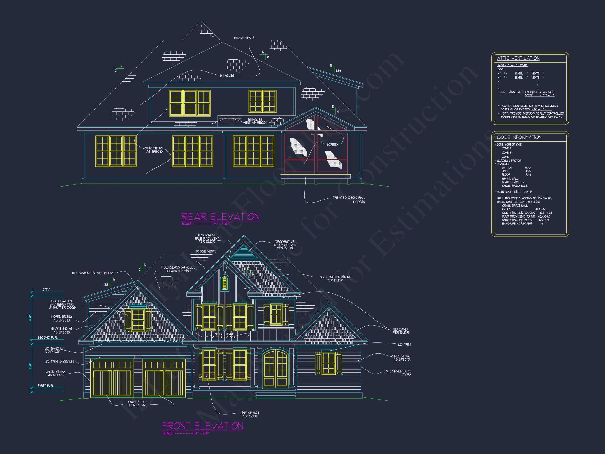 16-1660 HOUSE PLAN - Customizable Craftsman House Plan with 2-Story Floor Blueprint 7 Customizable Craftsman house Plan with 2-Story Floor Blueprint
