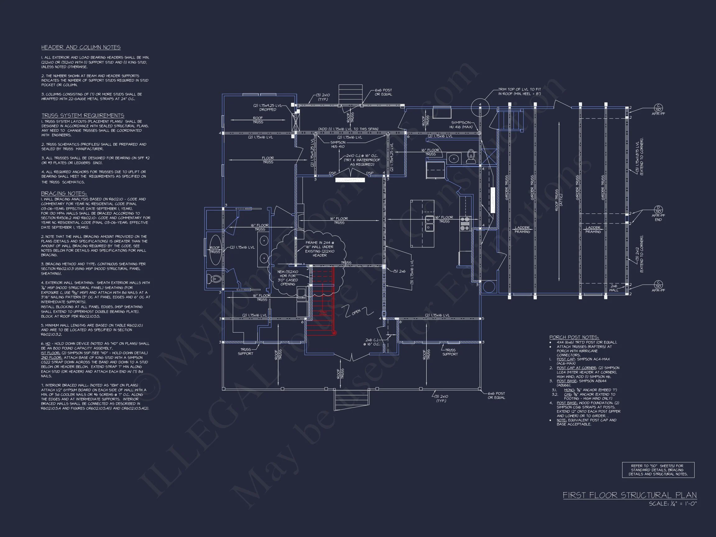 Custom 2-Story house Plan: Architectural CAD Designs & Blueprint