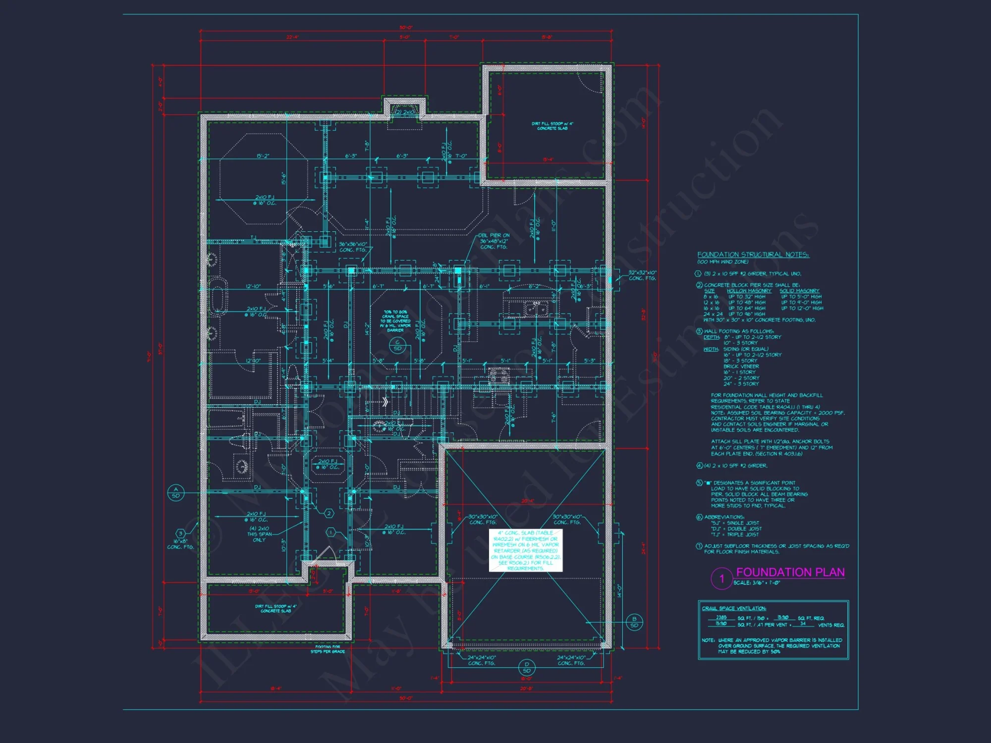 Craftsman house Plan with 4 Bedrooms and CAD Architecture Designs
