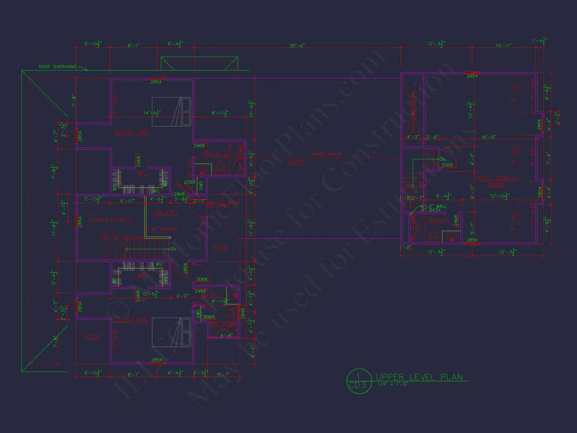 Spacious house Plan with 2 Floors, 3 Bedrooms, and CAD Designs