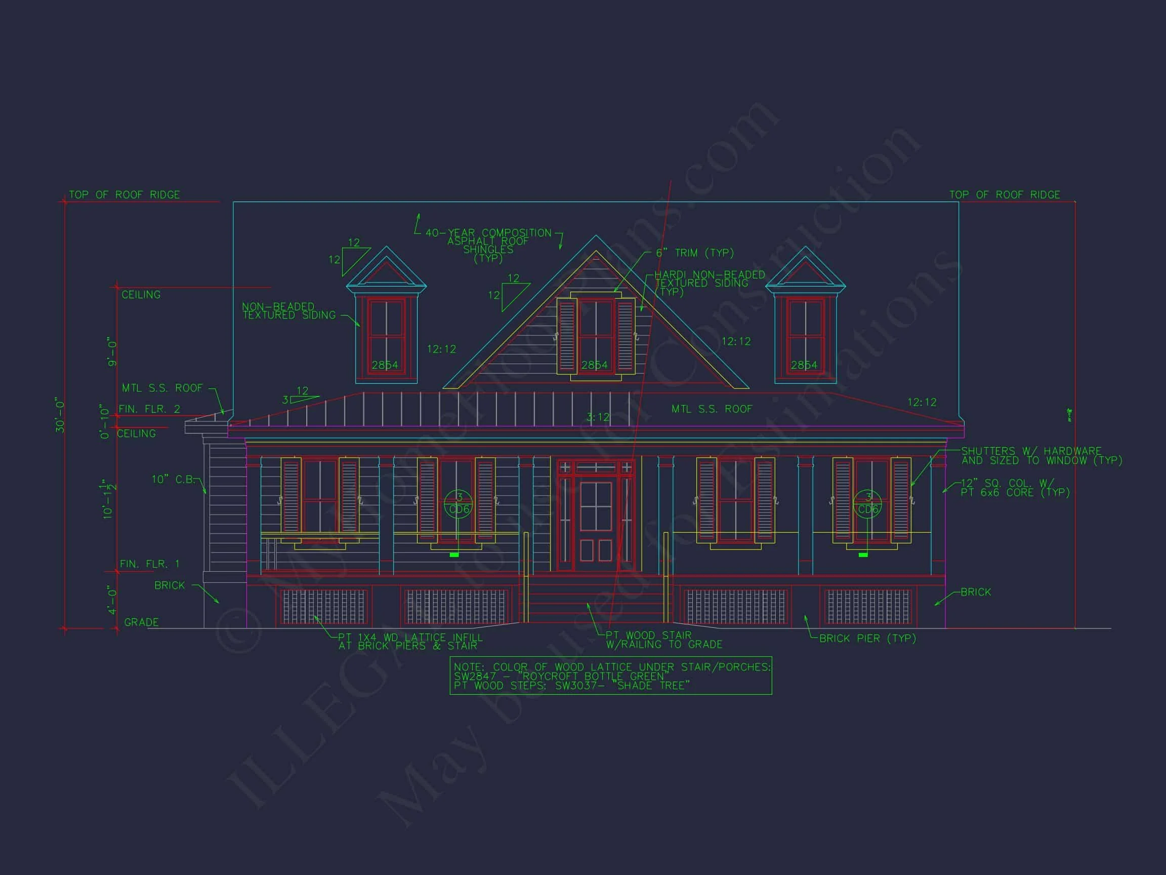 Spacious house Plan with 2 Floors, 3 Bedrooms, and CAD Designs