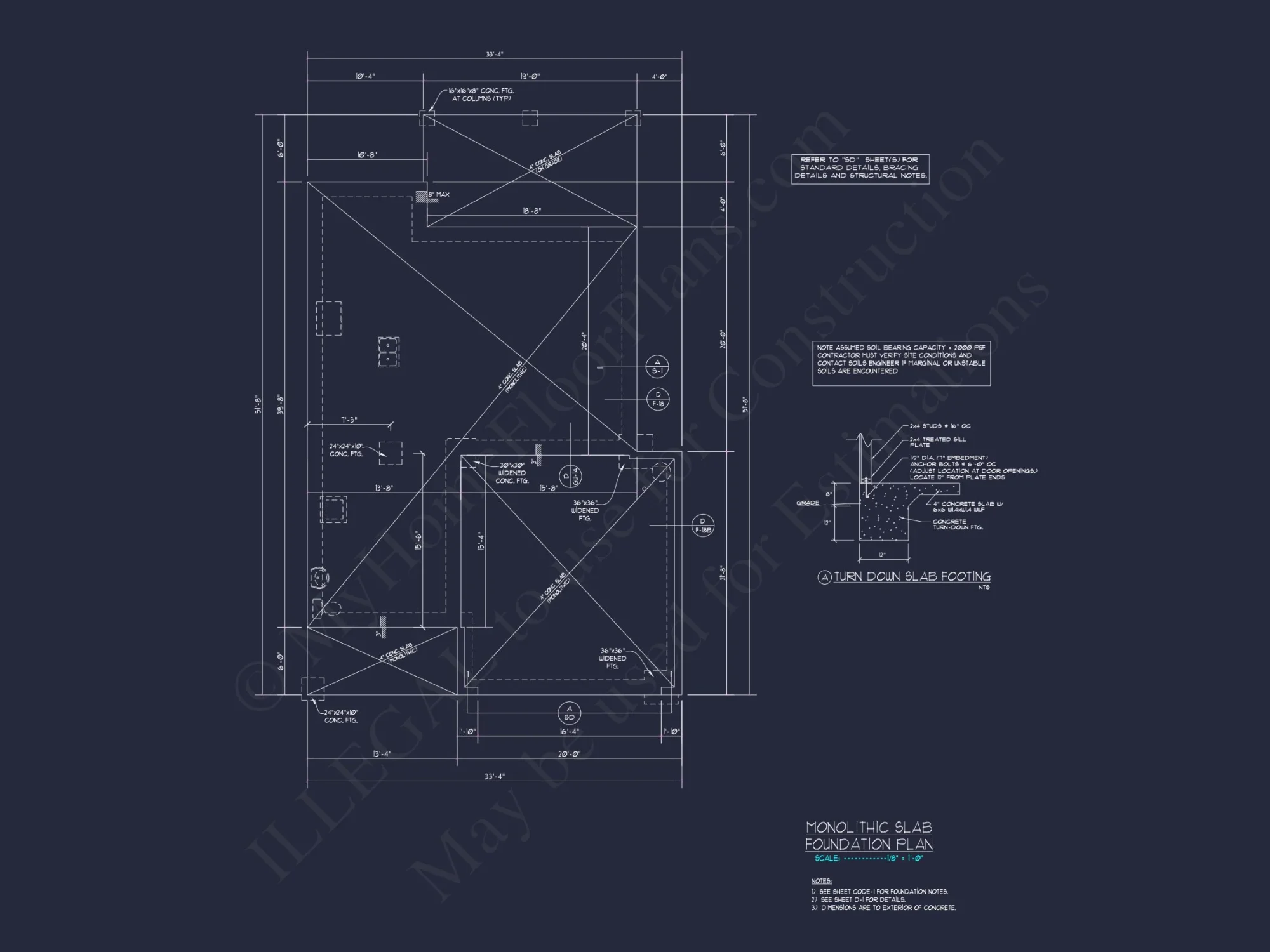 Modern Craftsman house Floor Plan with 2-Story Design and CAD