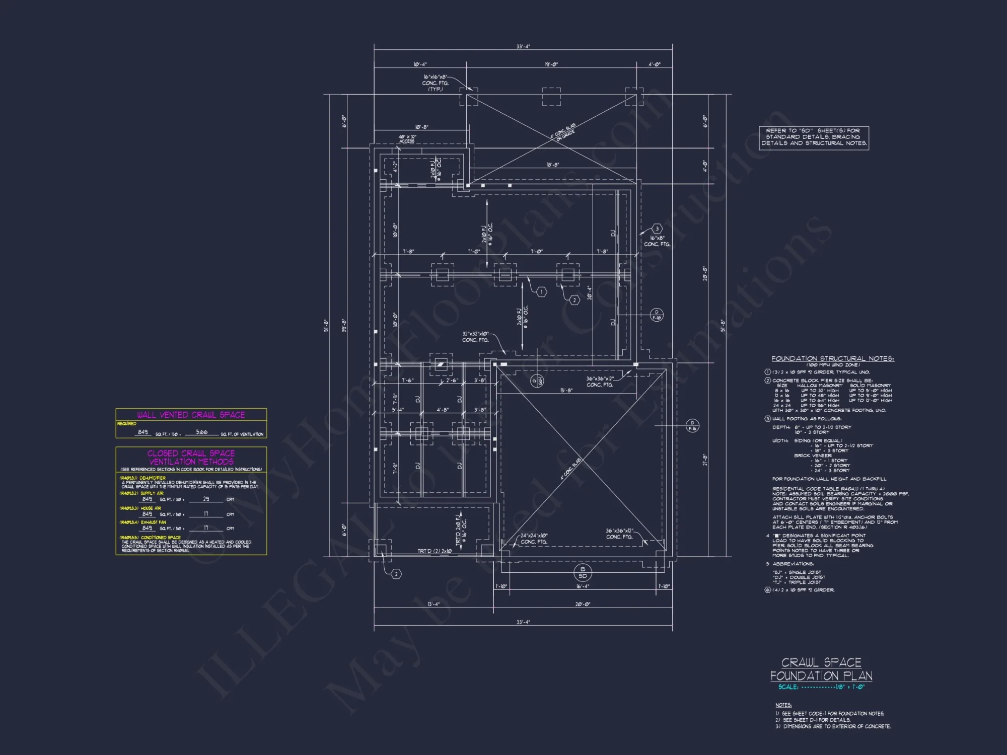 Modern Craftsman house Floor Plan with 2-Story Design and CAD