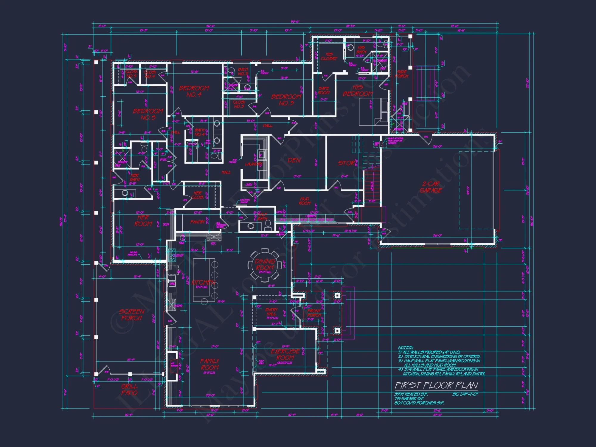 Custom house Plan with Vaulted Ceilings and Ranch Designs