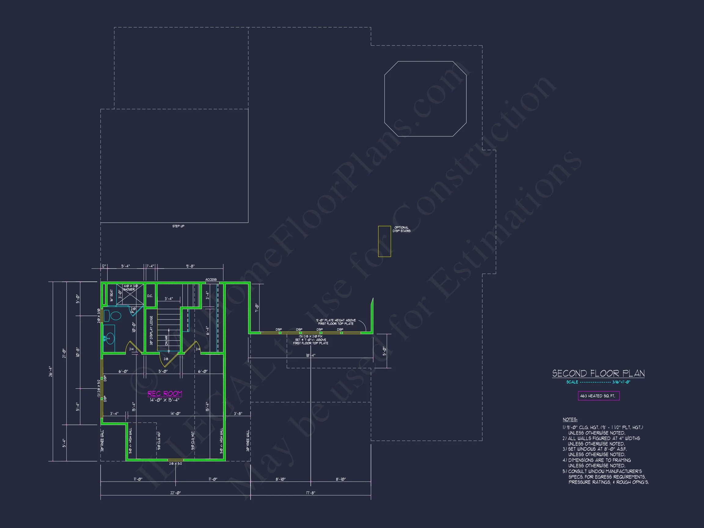 Custom house Plan with 3 Beds, 3.5 Baths, and CAD Designs