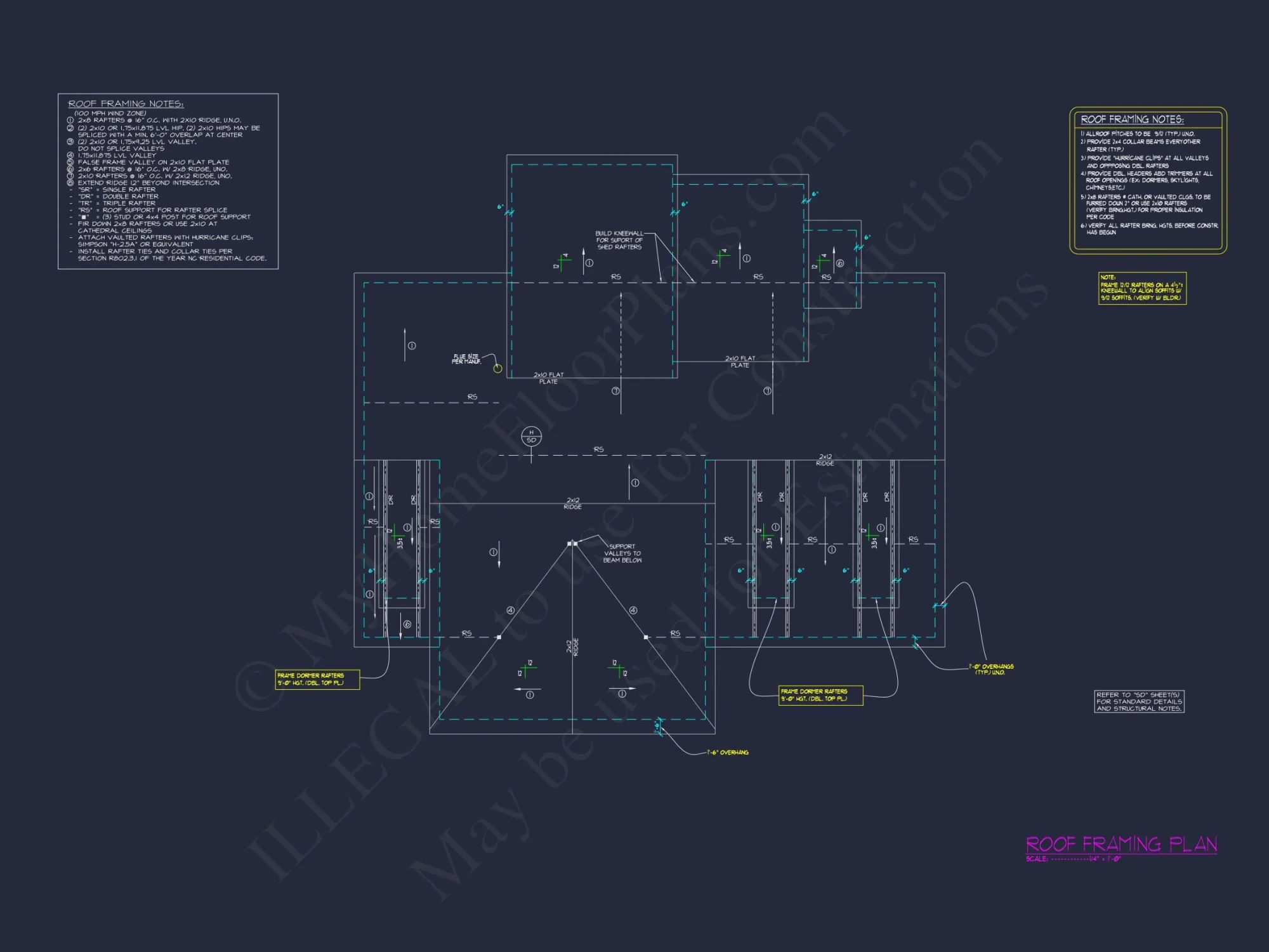 Craftsman house Plan with CAD Blueprint and Floor Designs