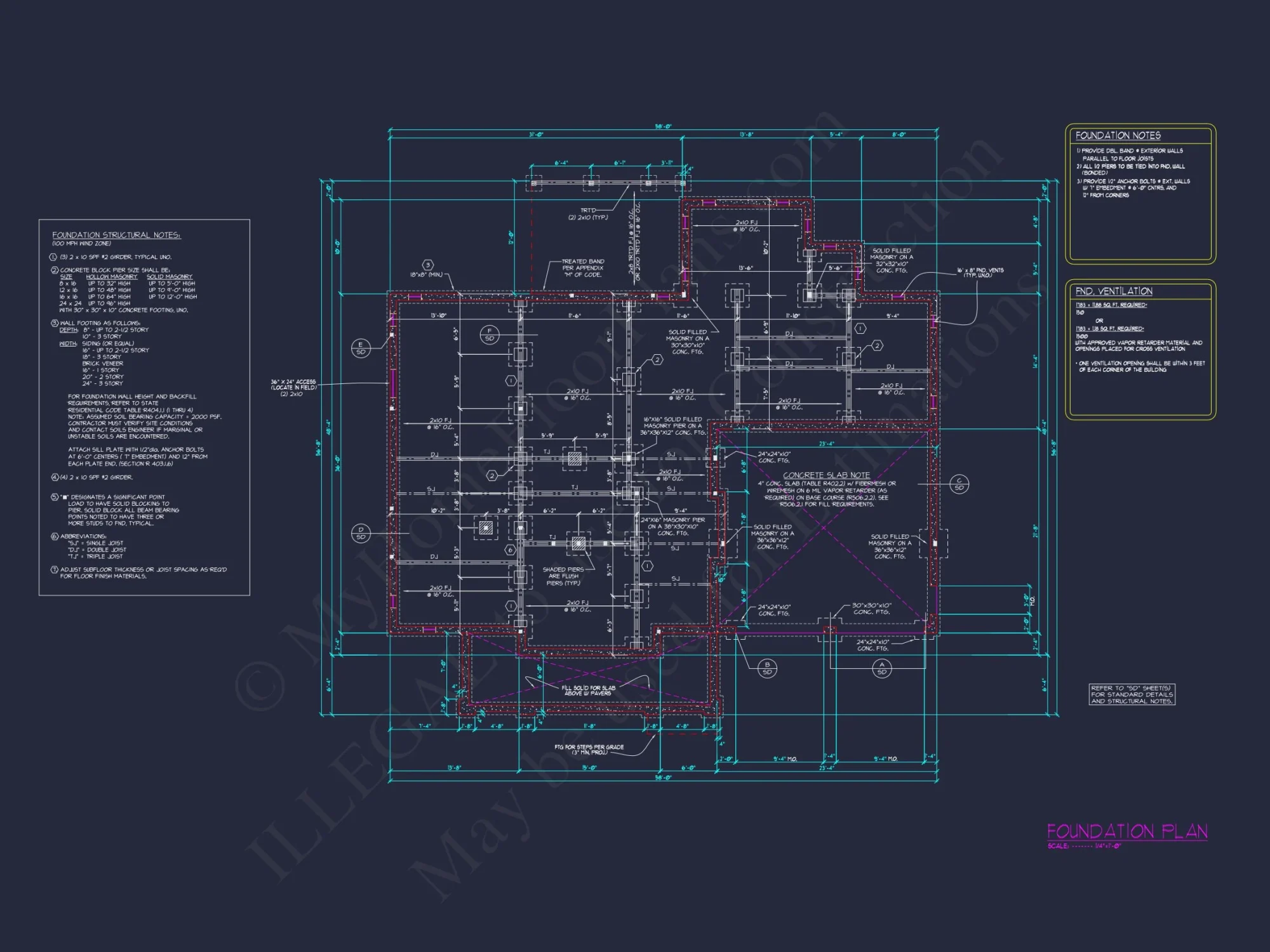 Craftsman house Plan with CAD Blueprint and Floor Designs