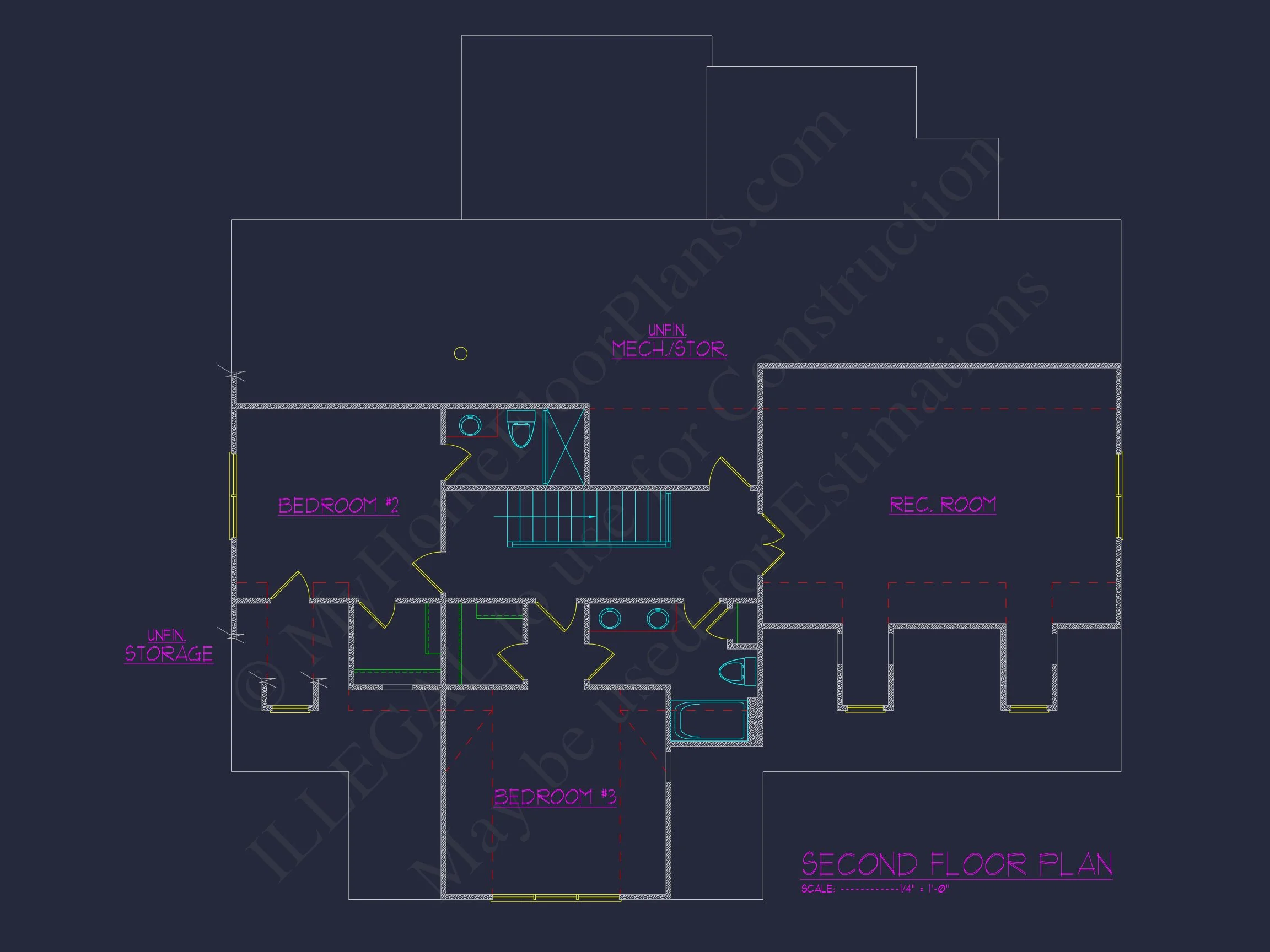 Craftsman house Plan with CAD Blueprint and Floor Designs