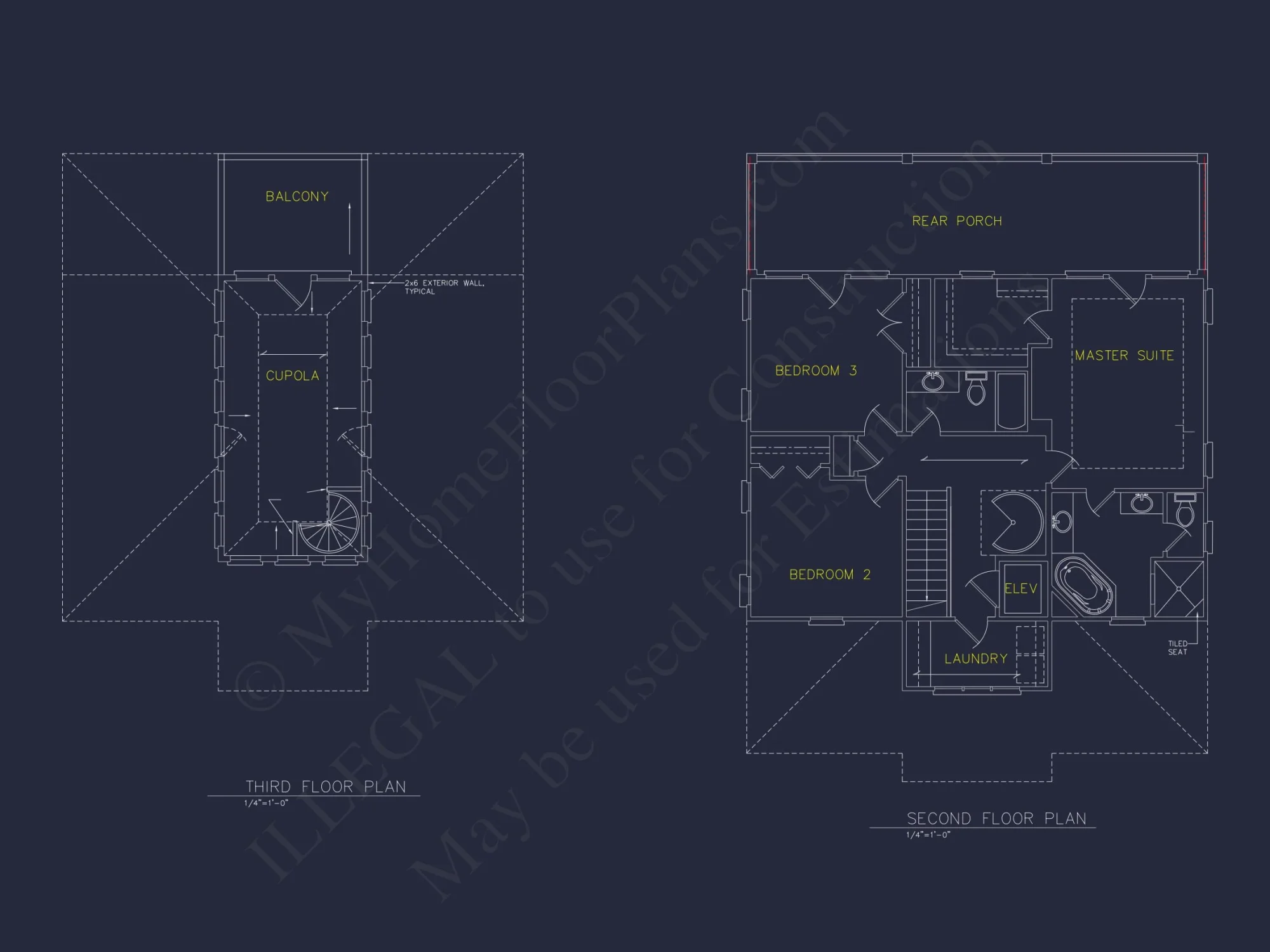 Modern Beach house Plan with 3 Floors and CAD Designs