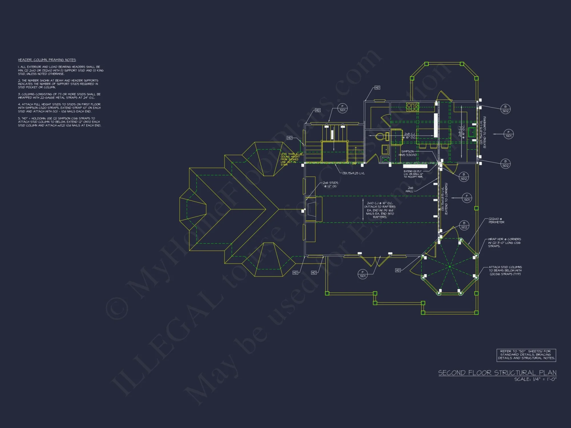 Exquisite 2-Story house Plan with 3 Bedrooms & Coastal Charm