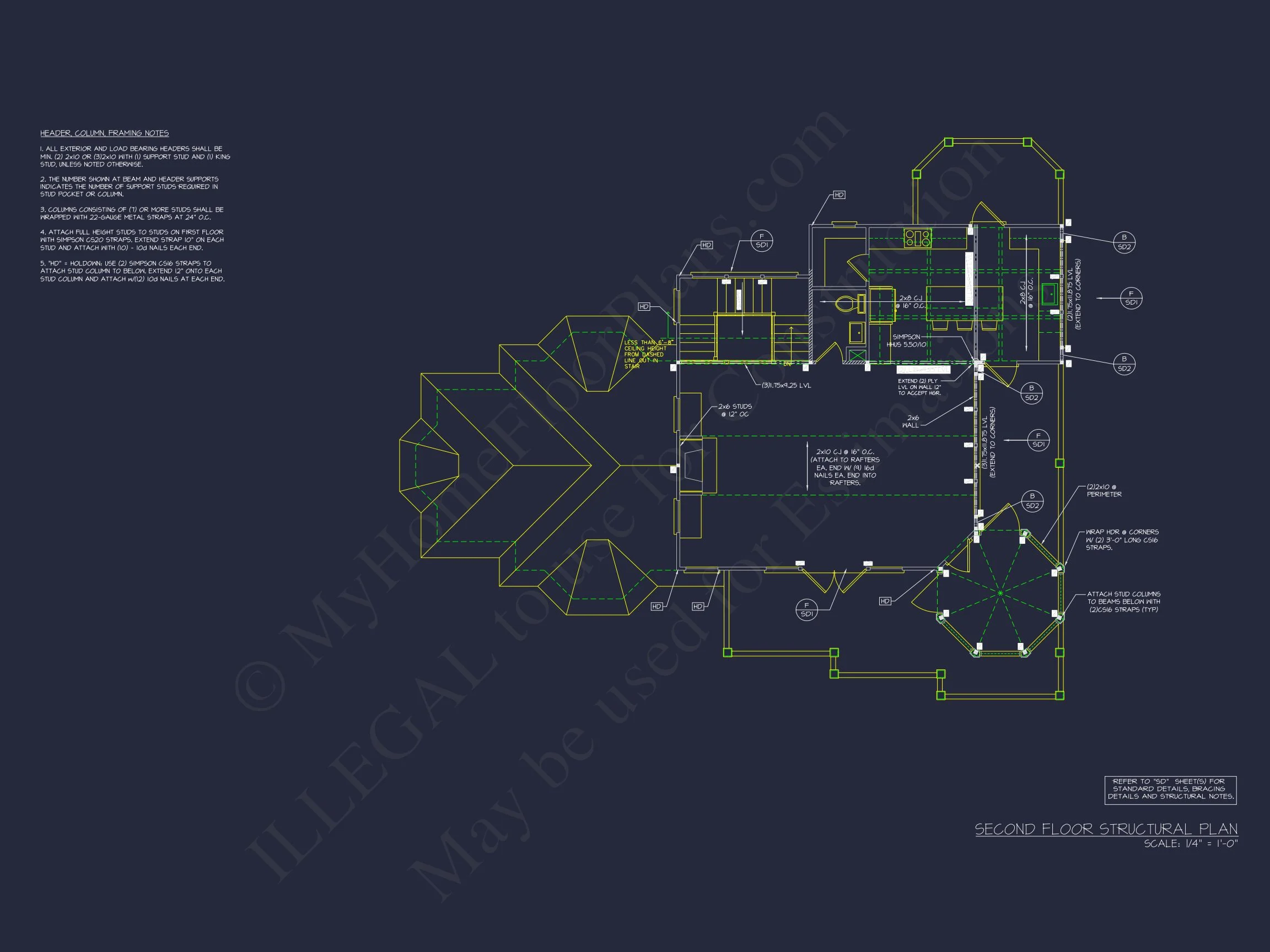 16-1586 HOUSE PLAN - Exquisite 2-Story House Plan with 3 Bedrooms & Coastal Charm 15 Exquisite 2-Story house Plan with 3 Bedrooms & Coastal Charm
