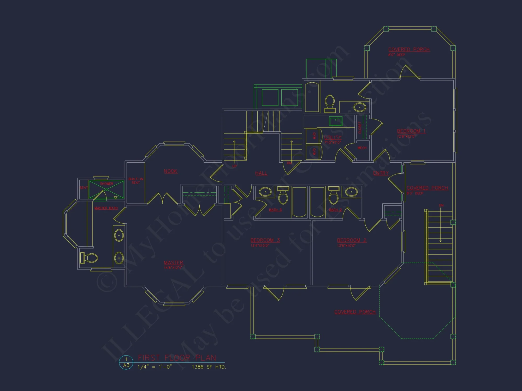 Exquisite 2-Story house Plan with 3 Bedrooms & Coastal Charm
