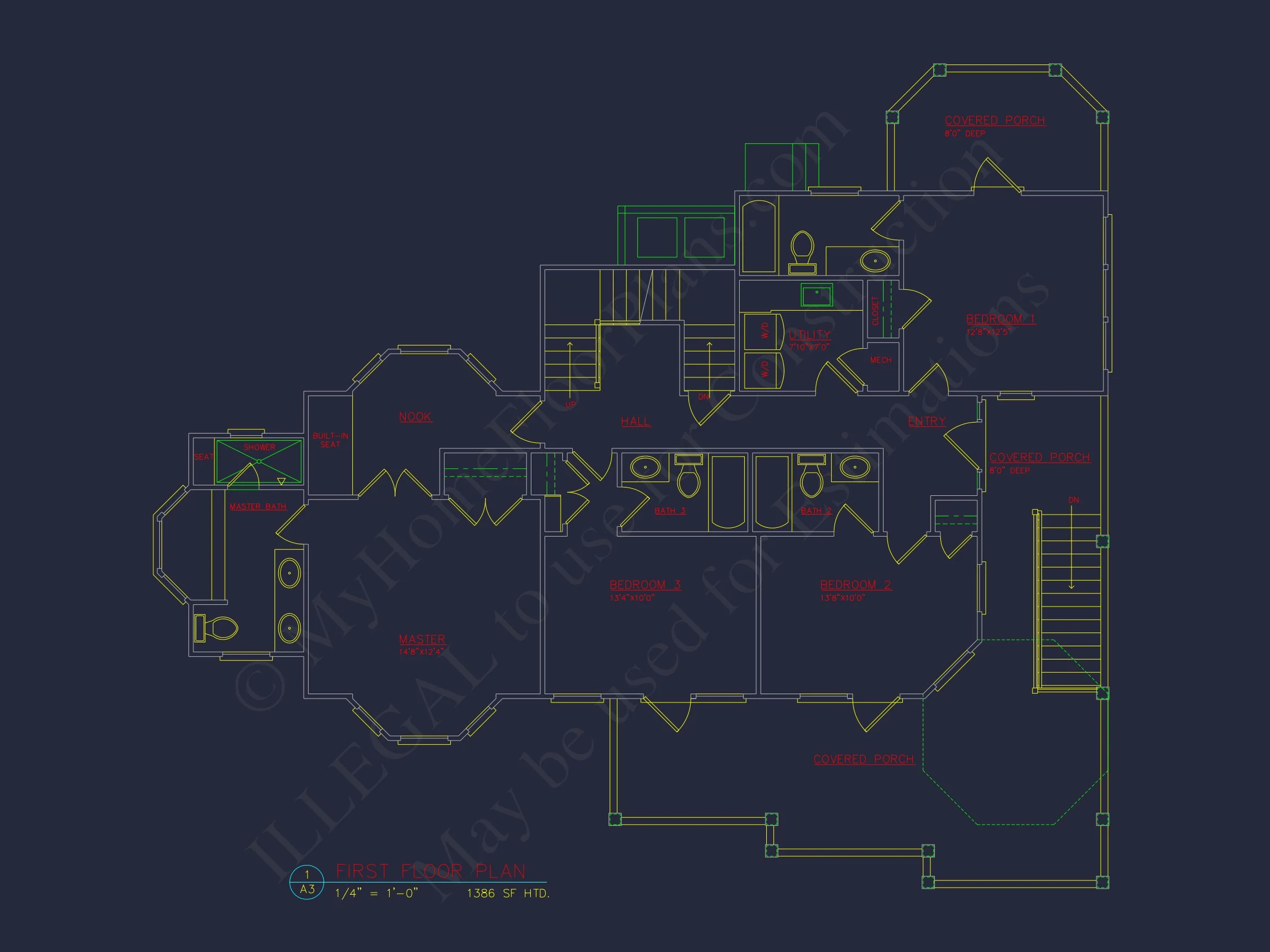 16-1586 HOUSE PLAN - Exquisite 2-Story House Plan with 3 Bedrooms & Coastal Charm 5 Exquisite 2-Story house Plan with 3 Bedrooms & Coastal Charm