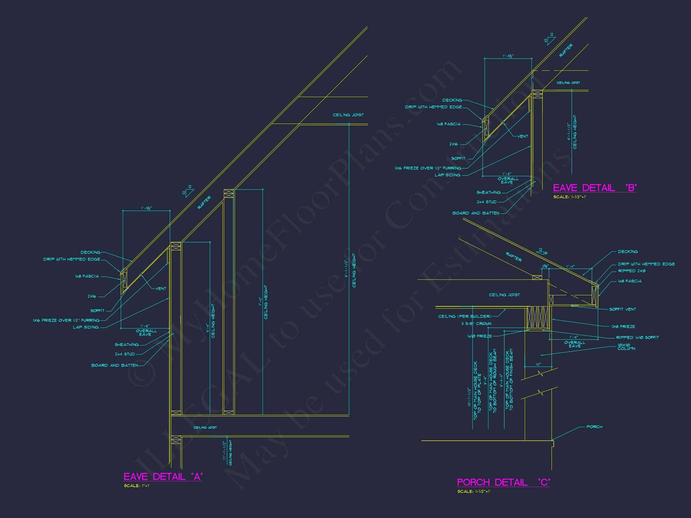 16-1581 HOUSE PLAN - Effortless Rustic Craftsman House Plan – Floor Designs & CAD 19 Effortless Rustic Craftsman house Plan – Floor Designs & CAD