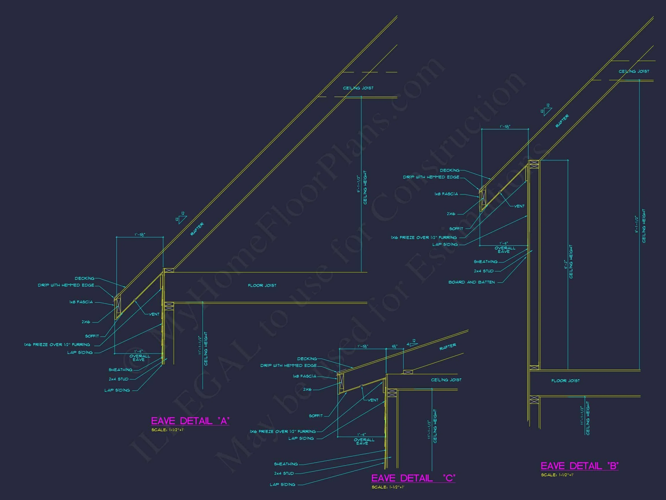 16-1581 HOUSE PLAN - Effortless Rustic Craftsman House Plan – Floor Designs & CAD 17 Effortless Rustic Craftsman house Plan – Floor Designs & CAD