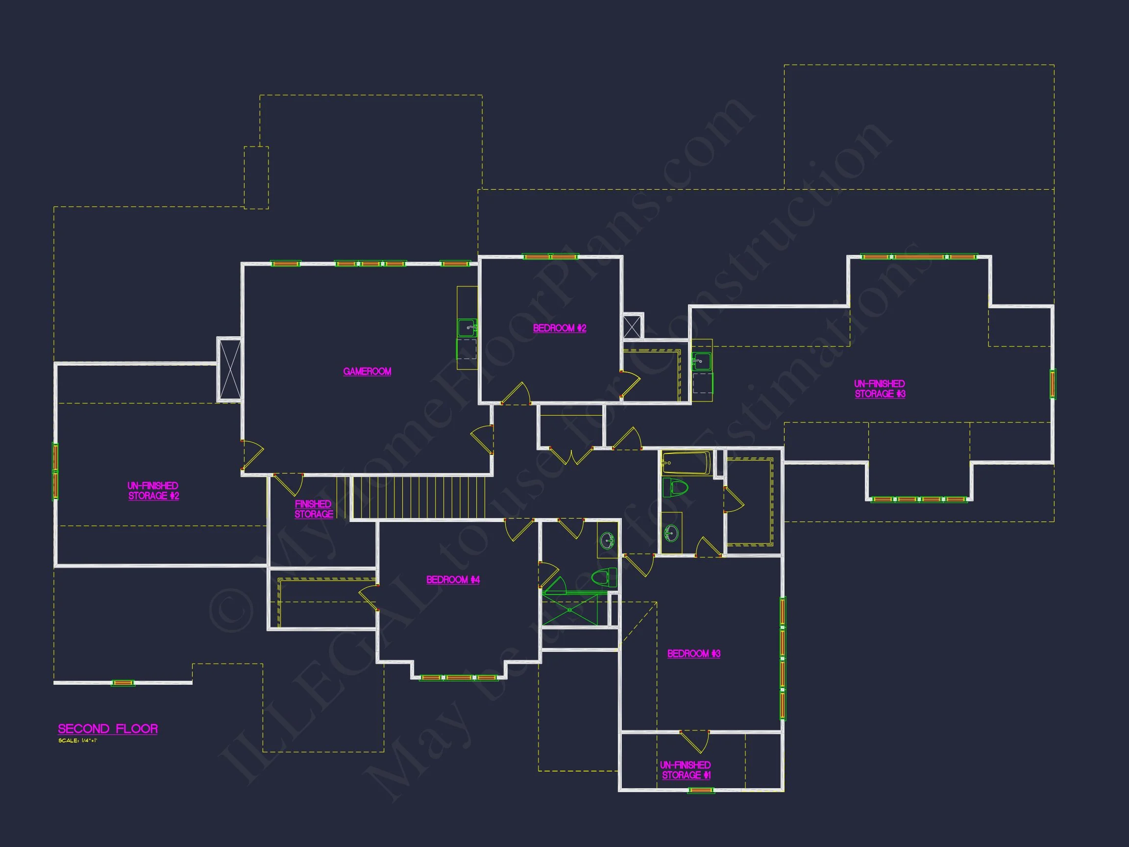 16-1581 HOUSE PLAN - Effortless Rustic Craftsman House Plan – Floor Designs & CAD 8 Effortless Rustic Craftsman house Plan – Floor Designs & CAD