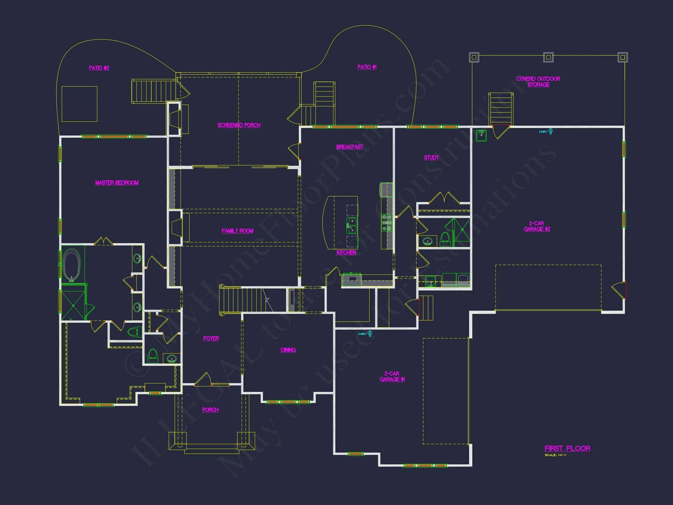 16-1581 HOUSE PLAN - Effortless Rustic Craftsman House Plan – Floor Designs & CAD 7 Effortless Rustic Craftsman house Plan – Floor Designs & CAD