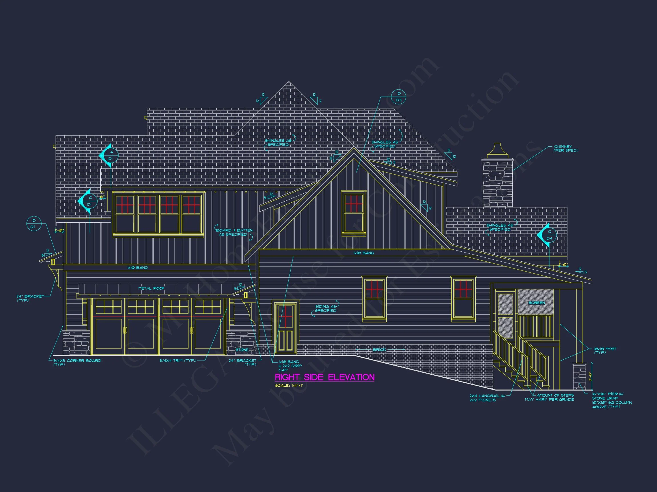 16-1581 HOUSE PLAN - Effortless Rustic Craftsman House Plan – Floor Designs & CAD 5 Effortless Rustic Craftsman house Plan – Floor Designs & CAD