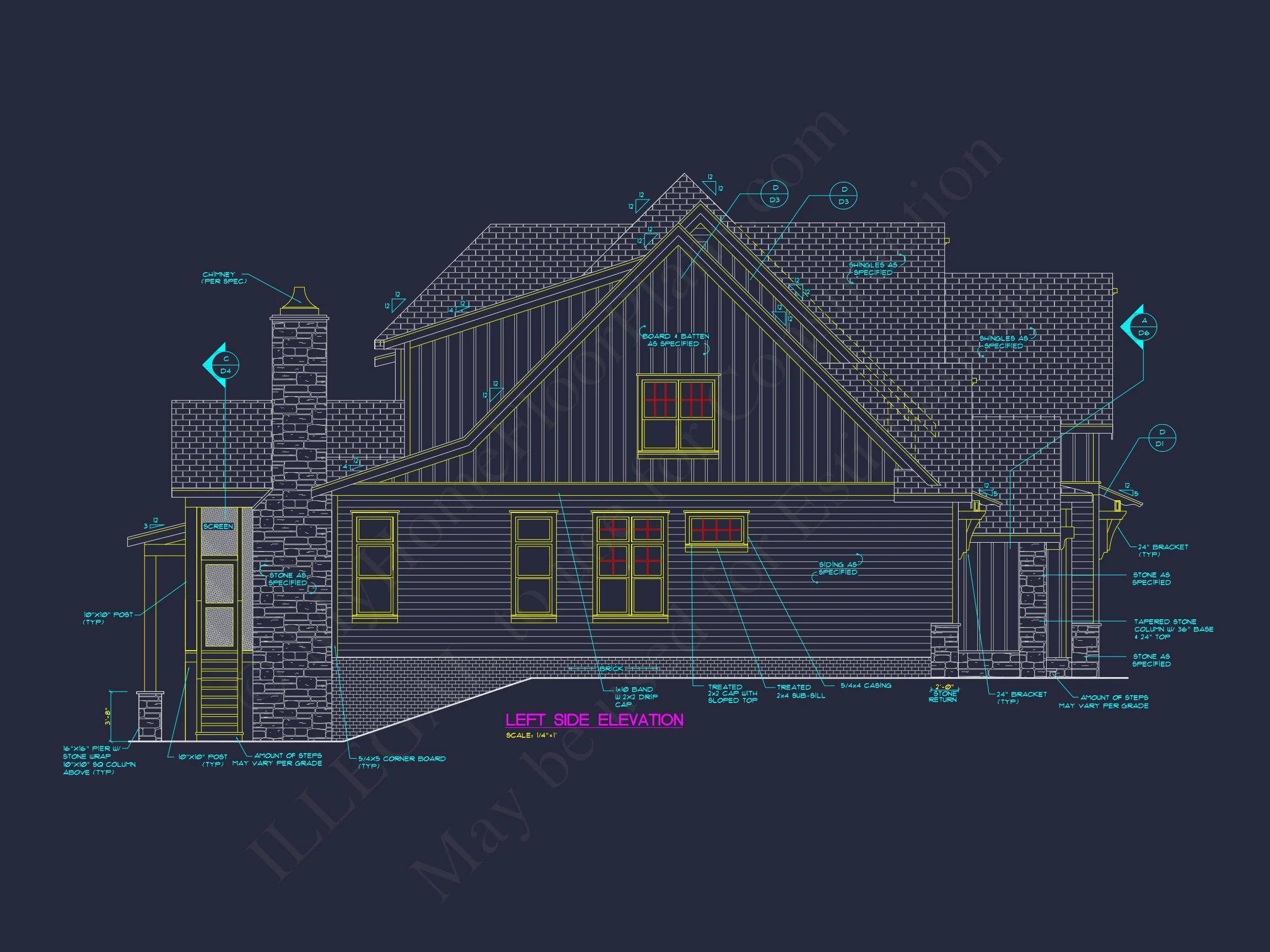 16-1581 HOUSE PLAN - Effortless Rustic Craftsman House Plan – Floor Designs & CAD 4 Effortless Rustic Craftsman house Plan – Floor Designs & CAD