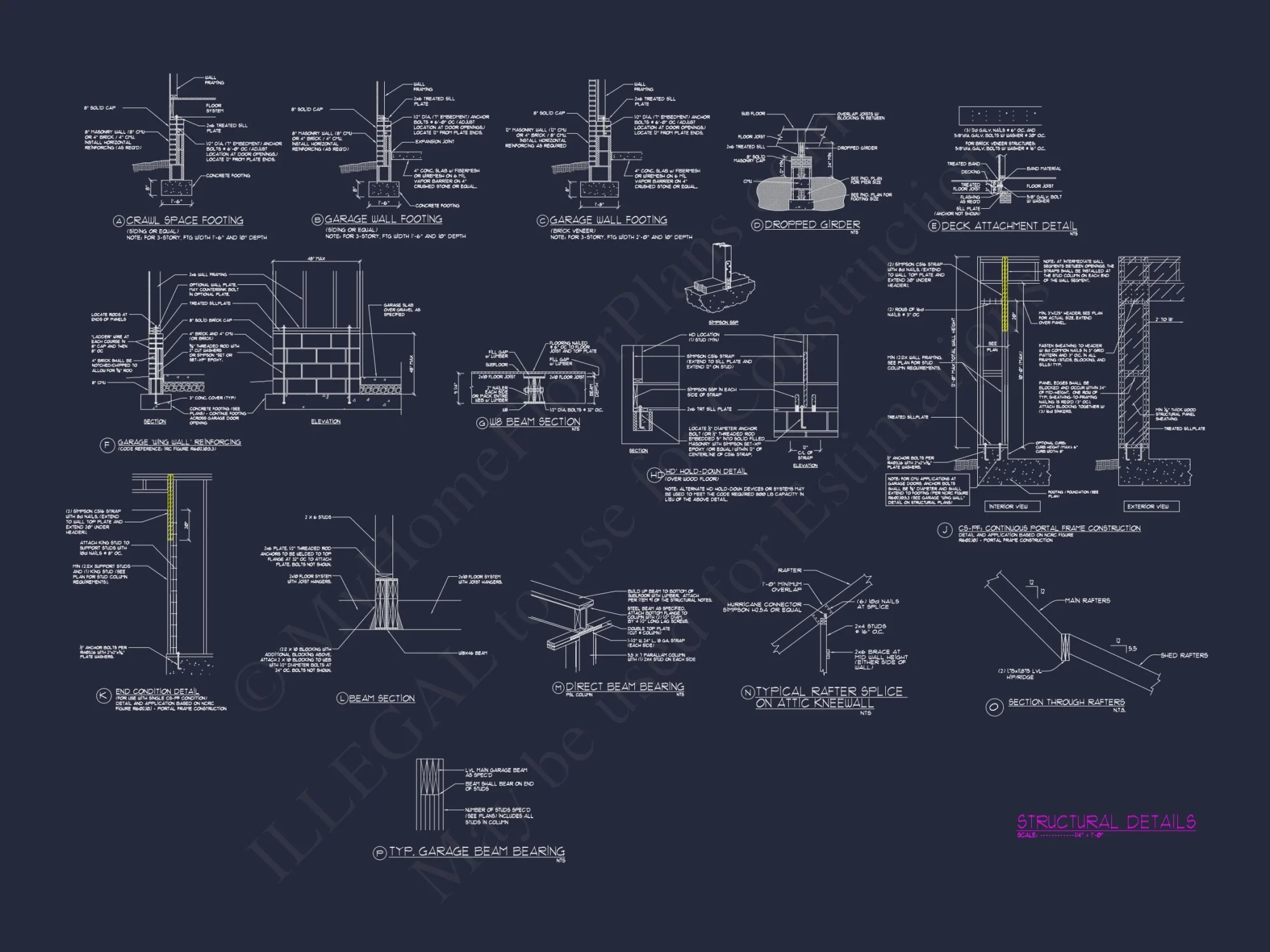 Modern house Floor Plan - Blueprint with 2-Story Design & Features