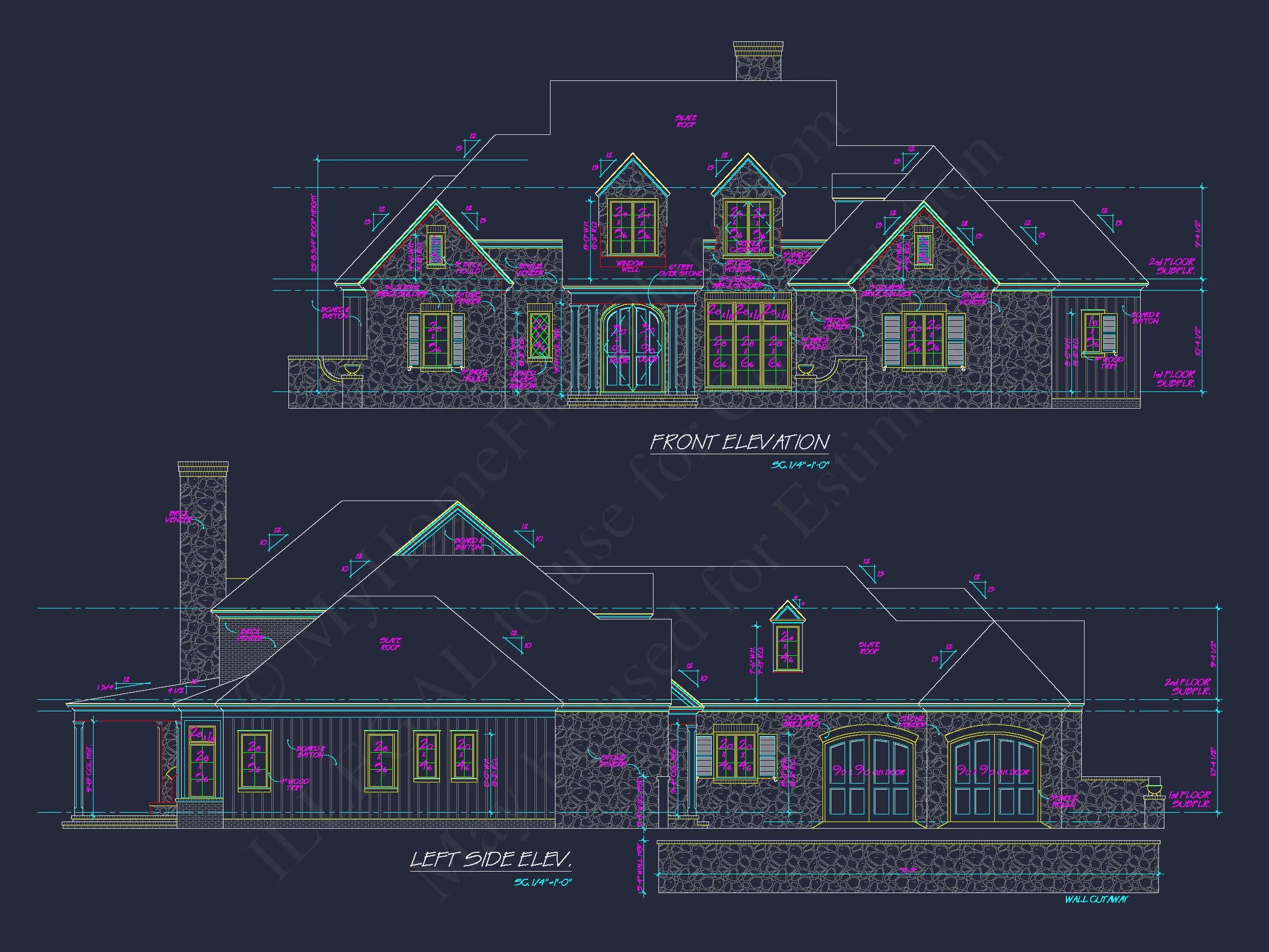 Spacious house Plan with Elegant CAD Designs