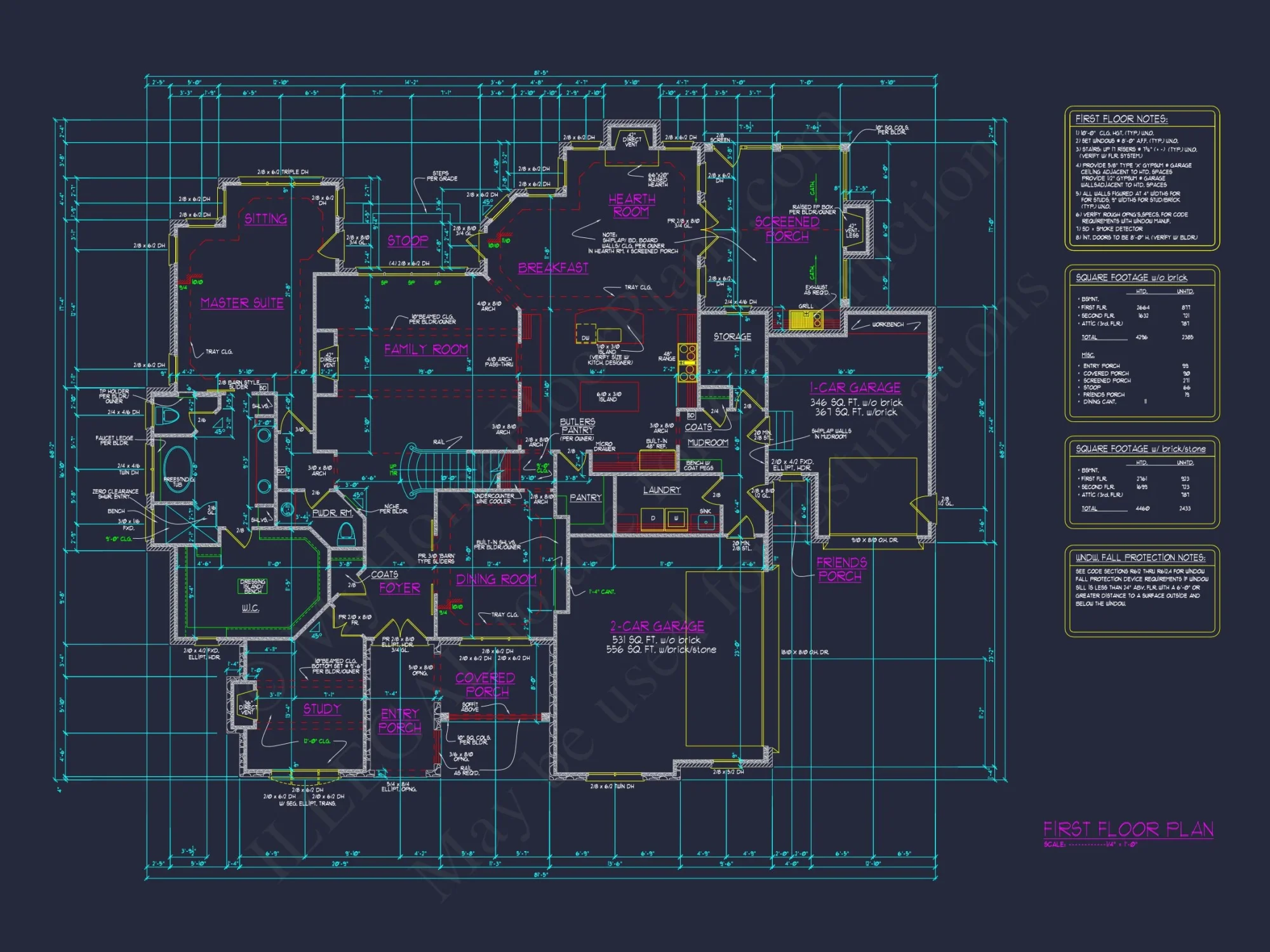 Luxurious house Plan with Detailed Blueprint Designs