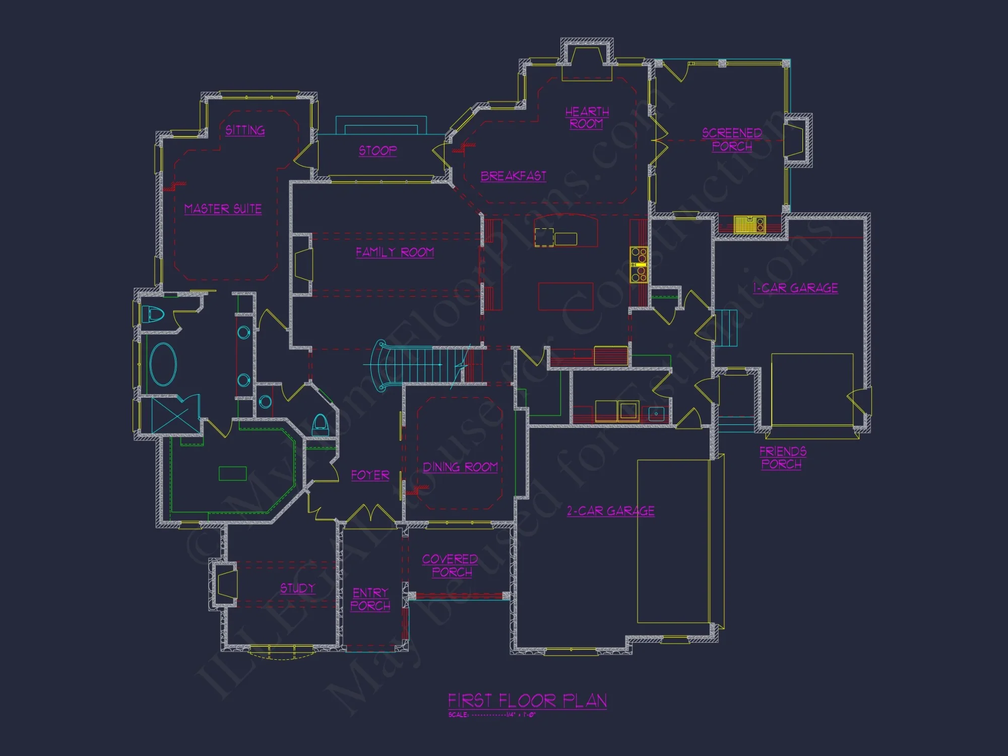 Luxurious house Plan with Detailed Blueprint Designs