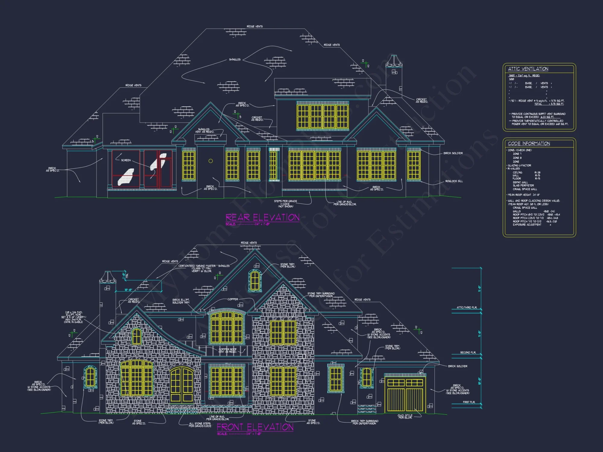Luxurious house Plan with Detailed Blueprint Designs