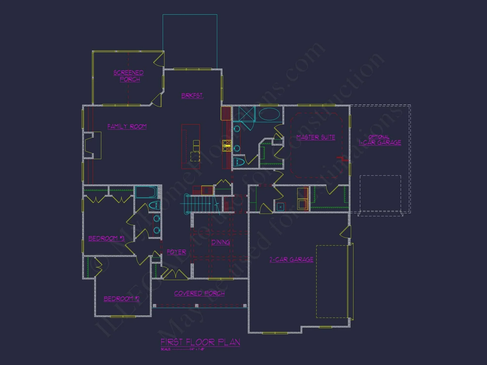 Modern Craftsman house Plan with Spacious Floor Plans and CAD Designs