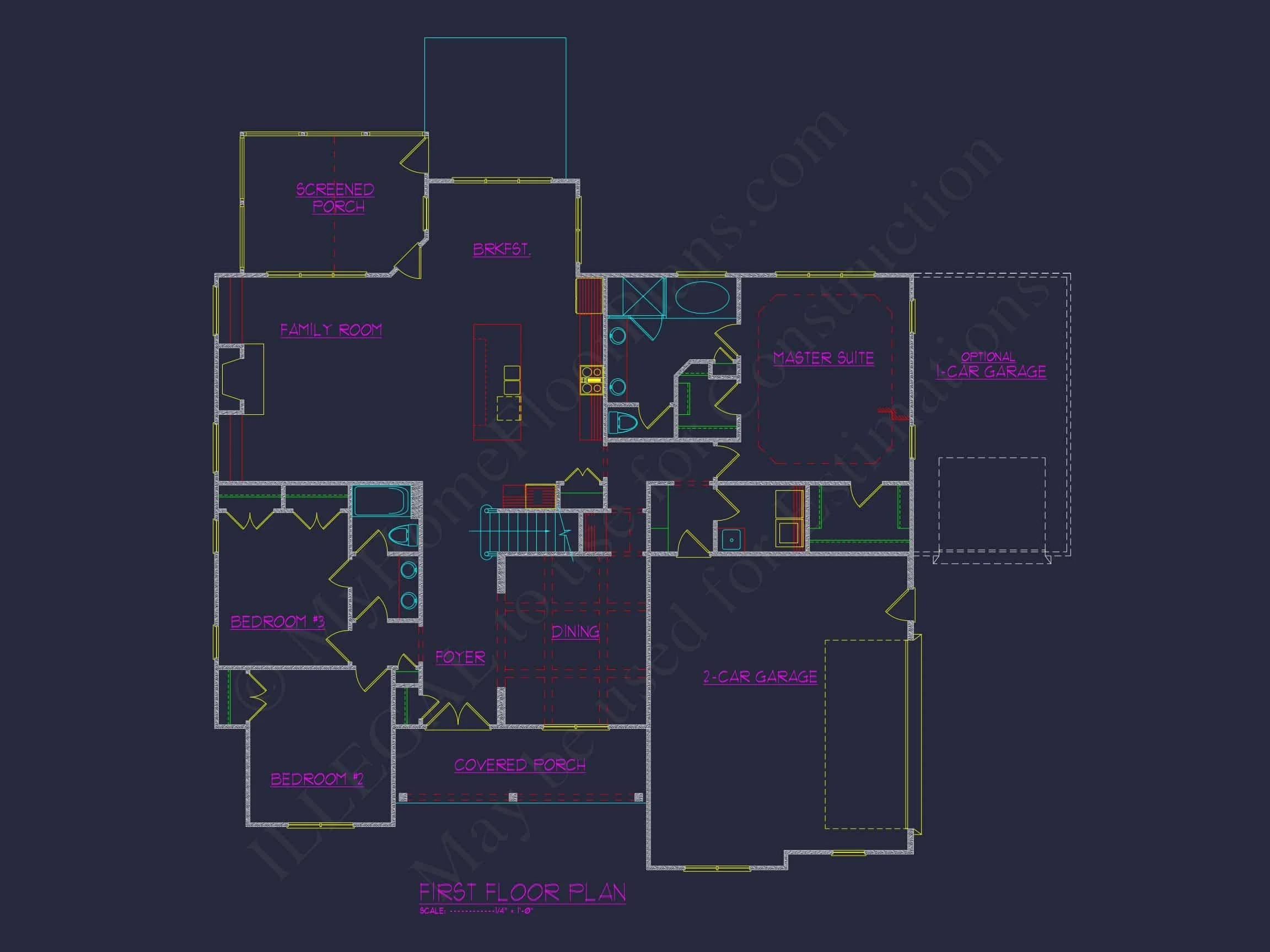 Modern Craftsman house Plan with Spacious Floor Plans and CAD Designs