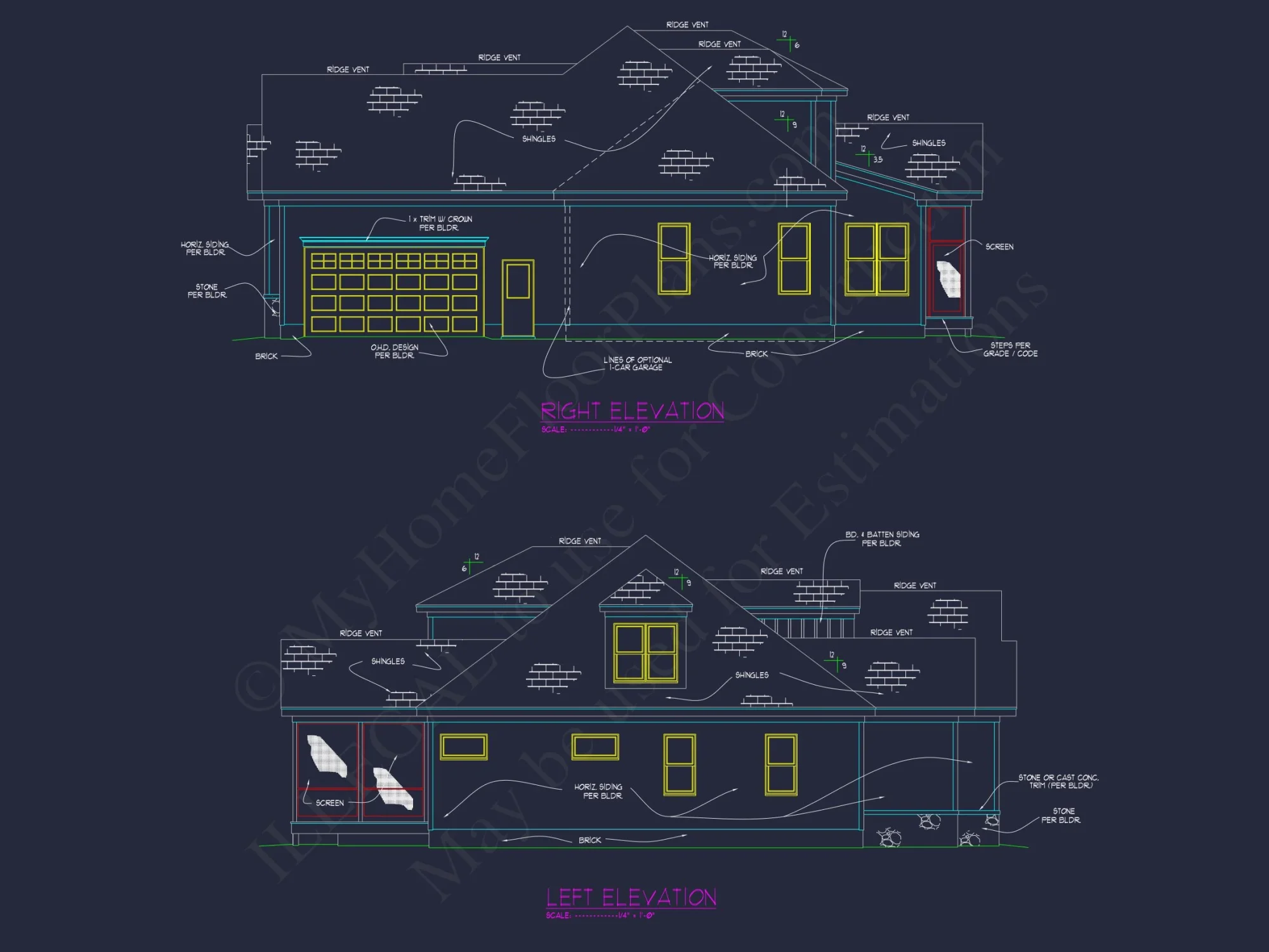 Modern Craftsman house Plan with Spacious Floor Plans and CAD Designs