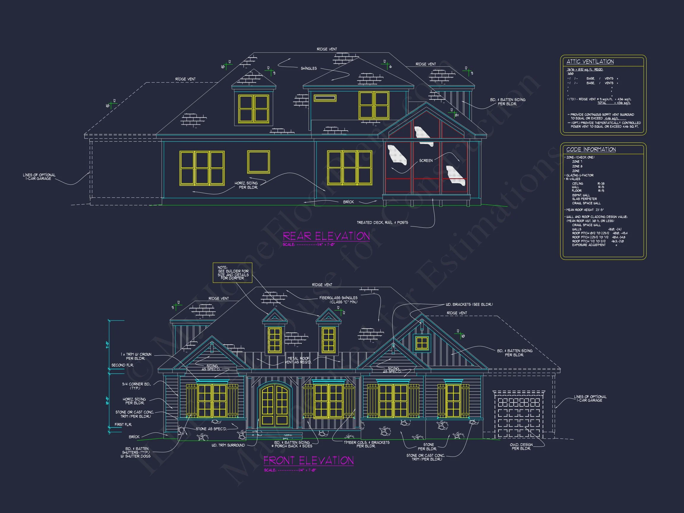 Modern Craftsman house Plan with Spacious Floor Plans and CAD Designs