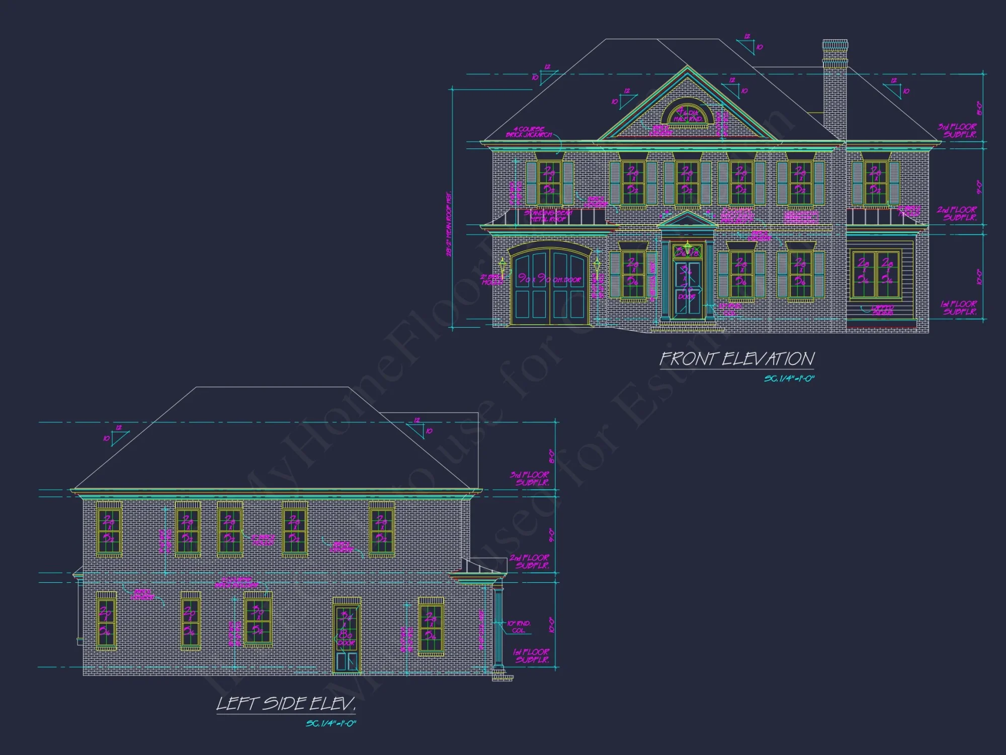 Colonial Revival house Plan