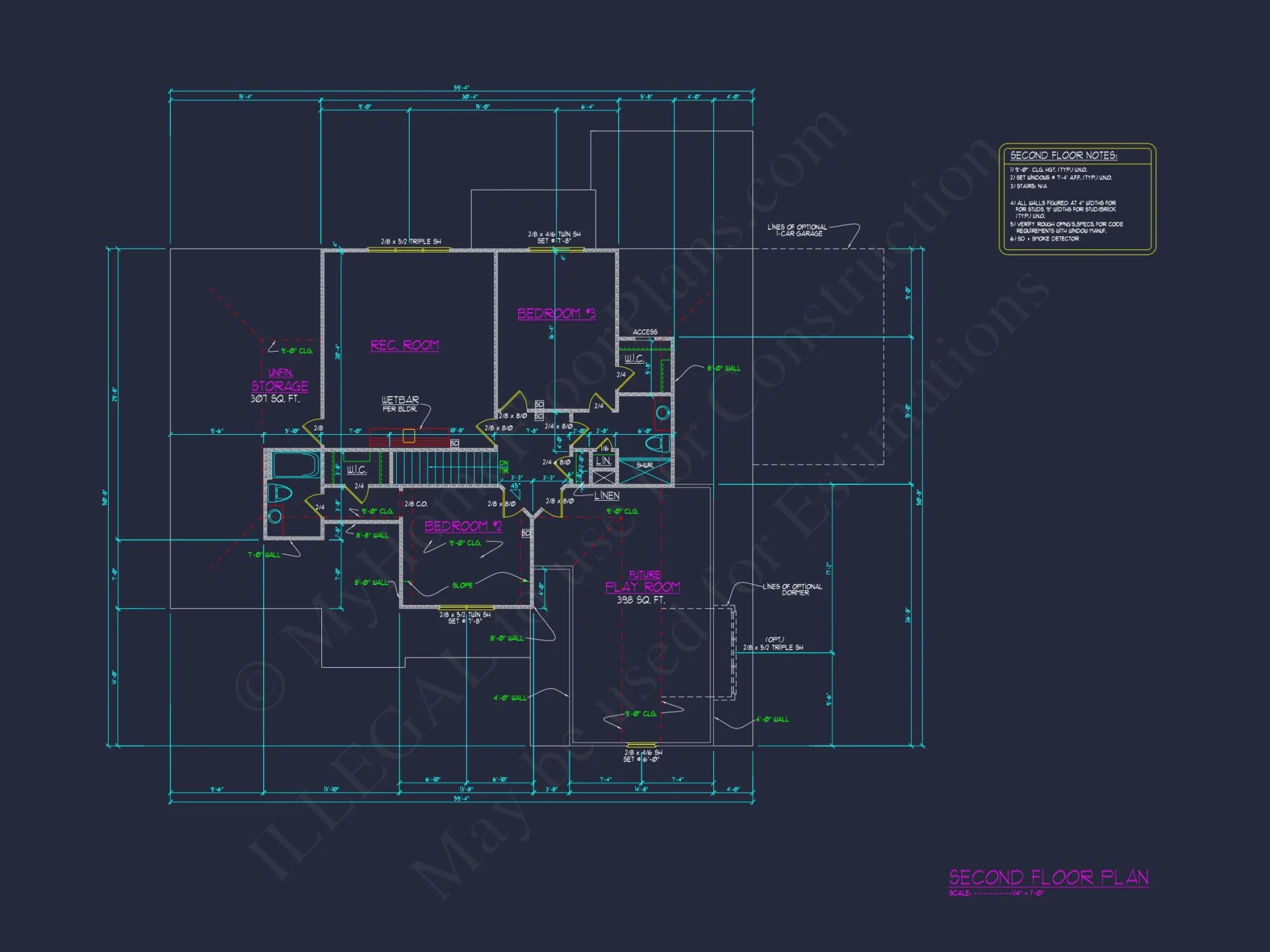 Stunning house Plan with Open Floor Design & CAD Blueprint