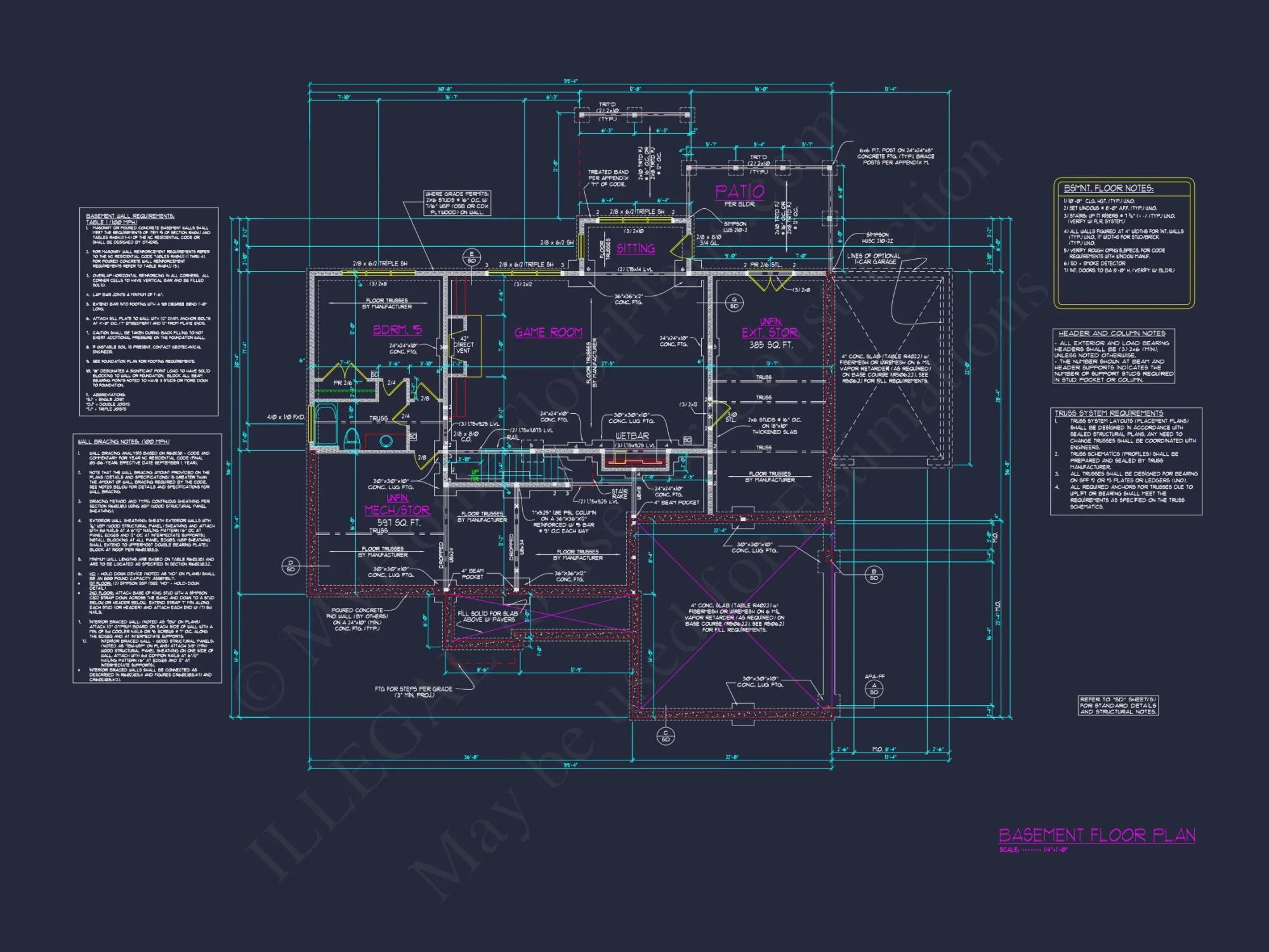 Stunning house Plan with Open Floor Design & CAD Blueprint