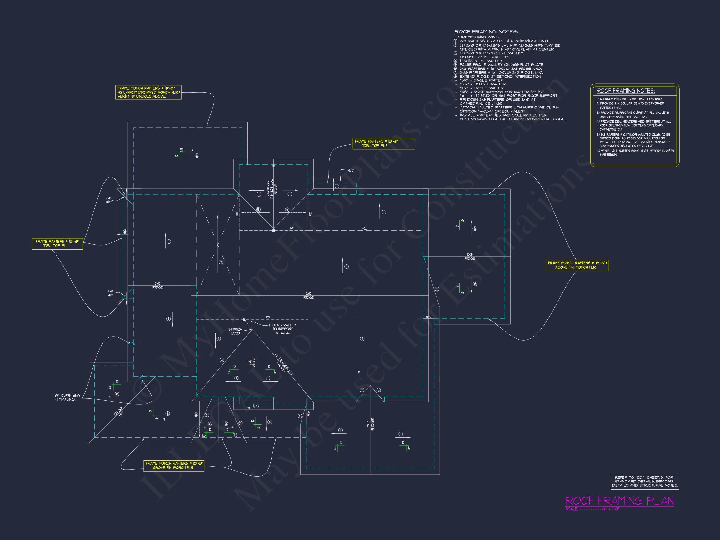 16-1481 HOUSE PLAN - Elegant 2.5 Story House Plan with Spacious CAD Designs 14 Elegant 2.5 Story house Plan with Spacious CAD Designs