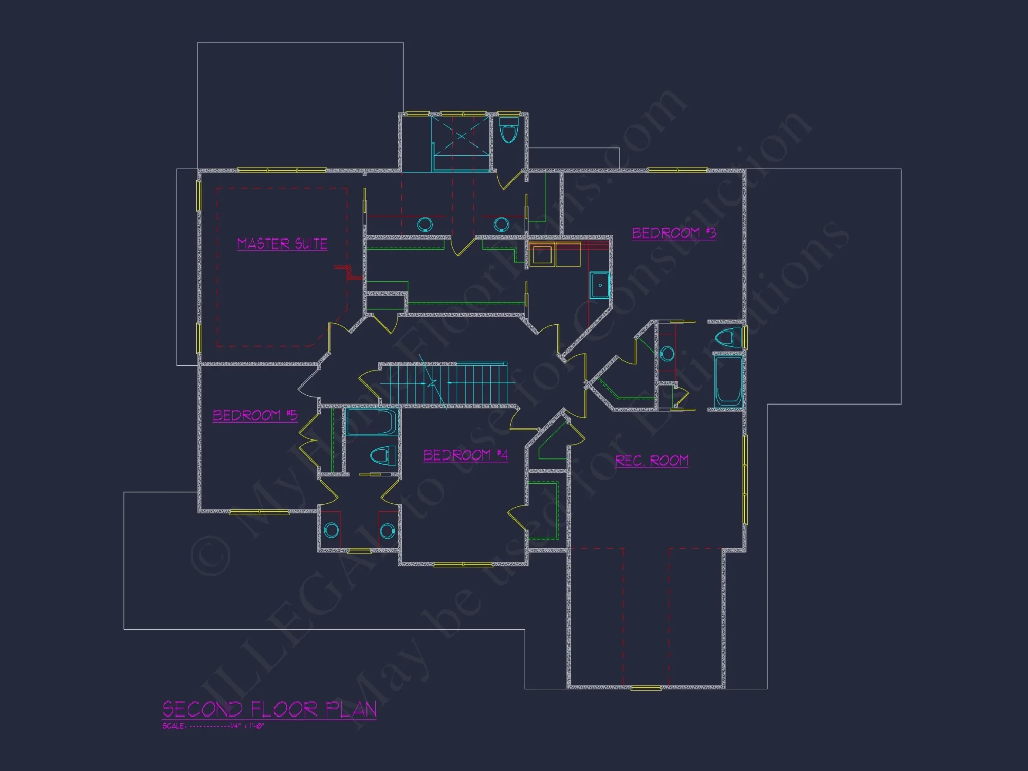 Elegant 2.5 Story house Plan with Spacious CAD Designs