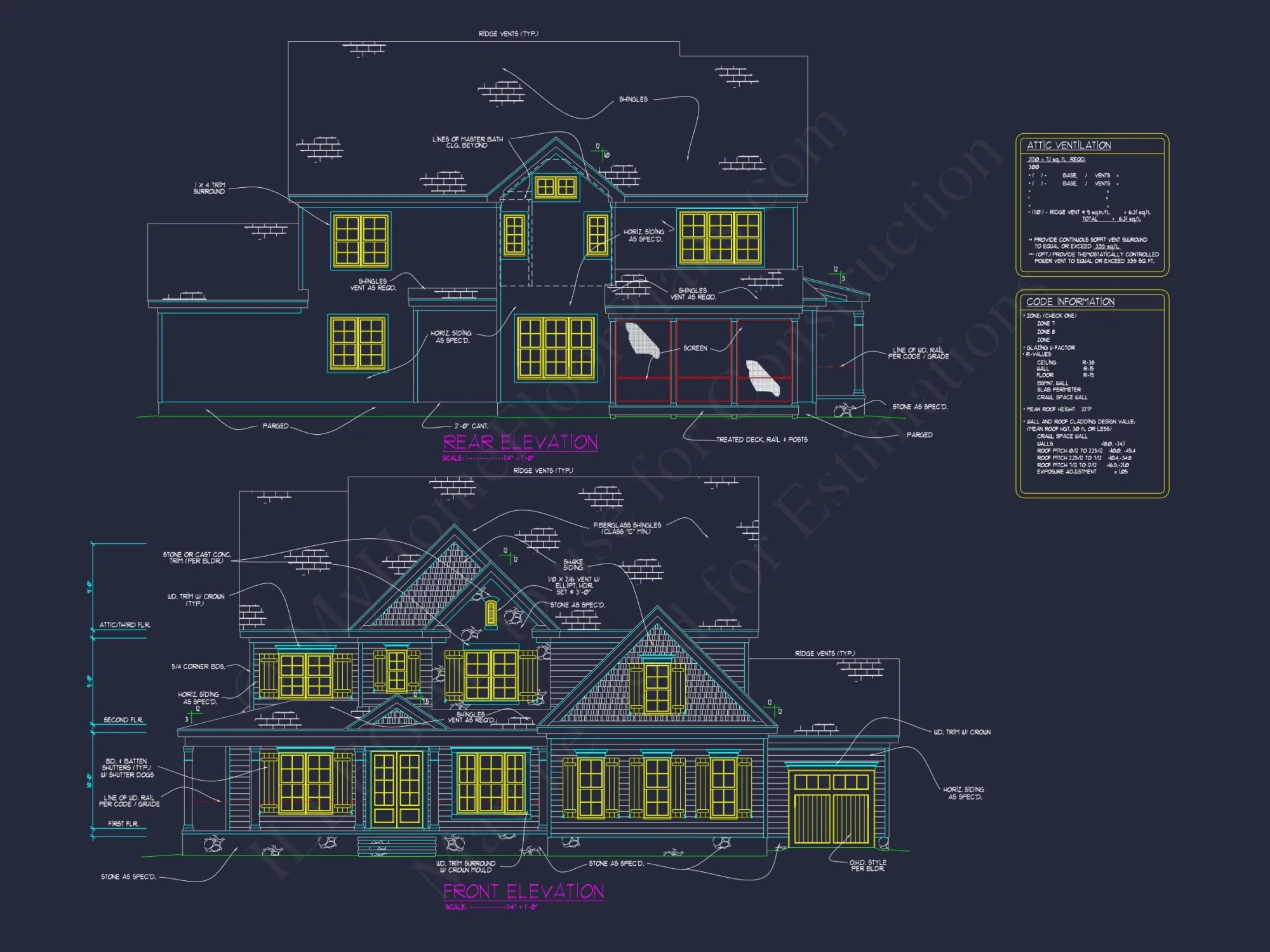 Elegant 2.5 Story house Plan with Spacious CAD Designs