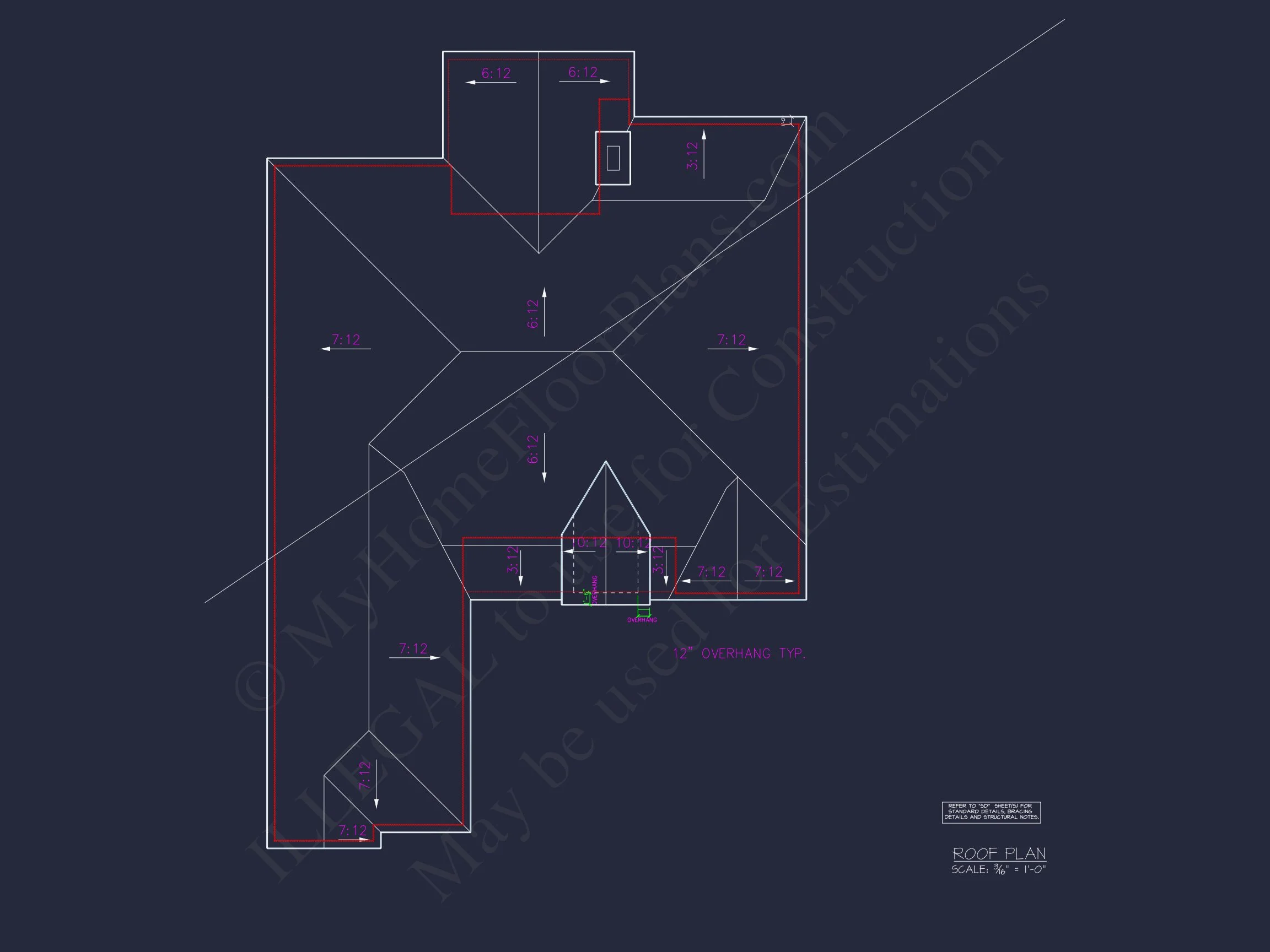 16-1480 HOUSE PLAN - Architectural House Floor Plan with CAD Designs and Blueprint 14 Architectural house Floor Plan with CAD Designs and Blueprint